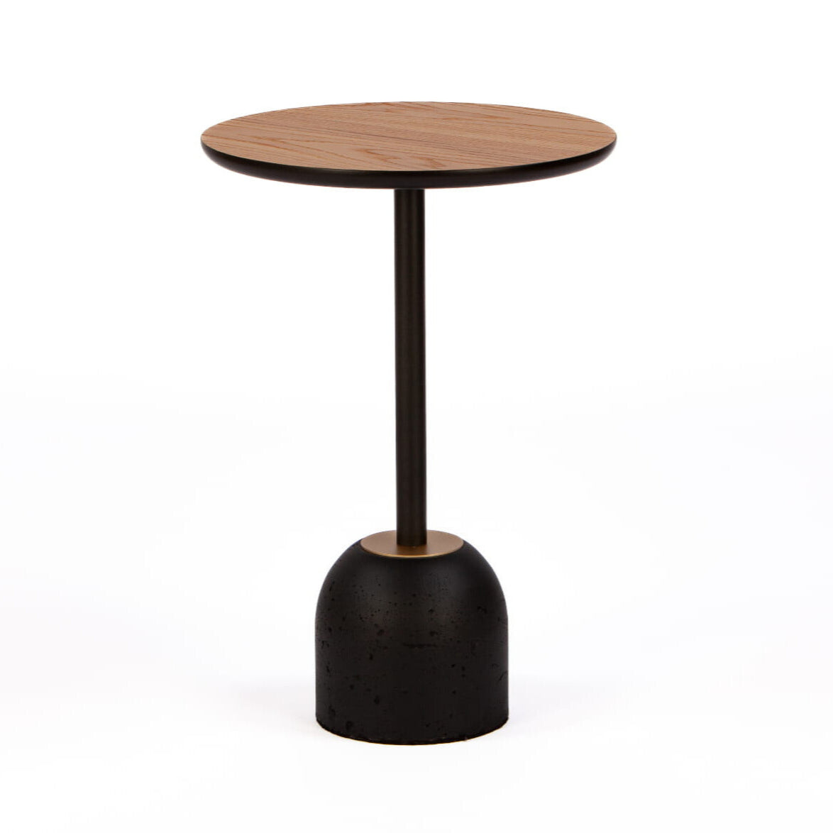 BET oak veneer coffee table with concrete