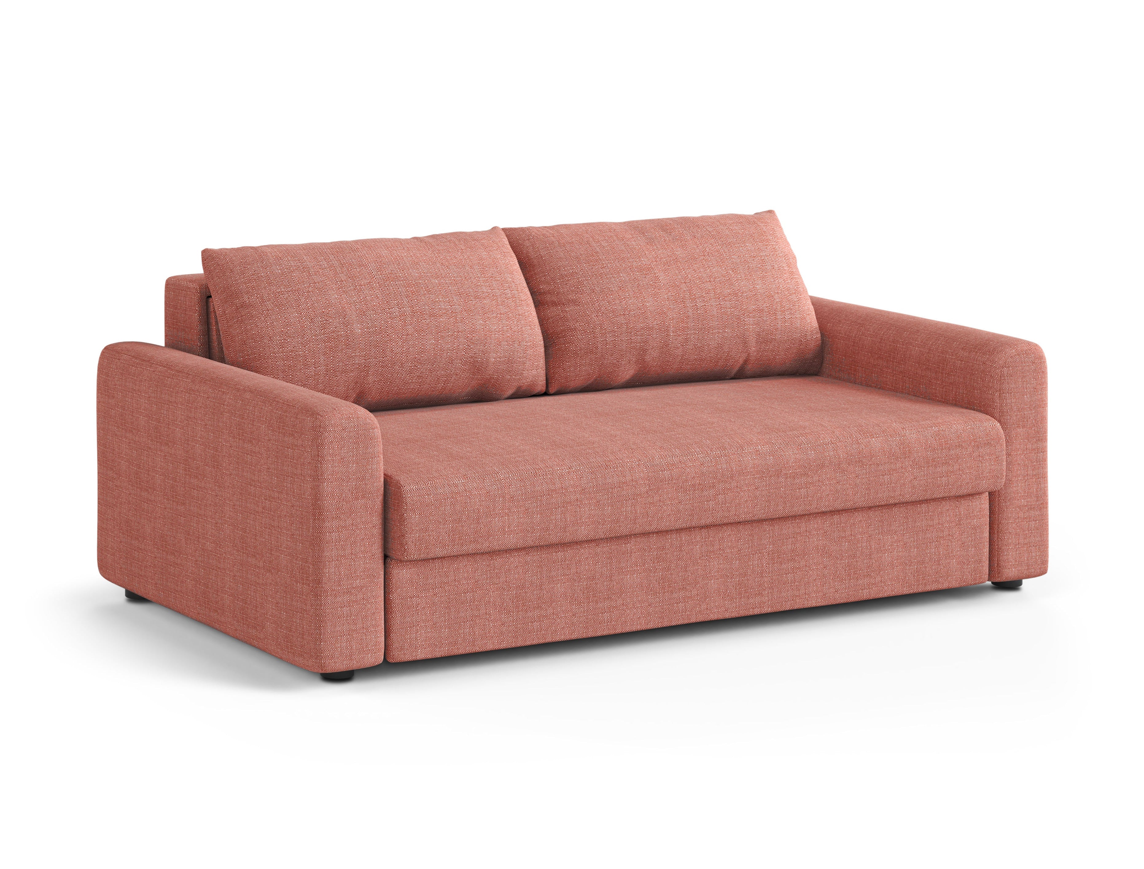 3-Seater Sofa with Sleeping Function DAVID Red