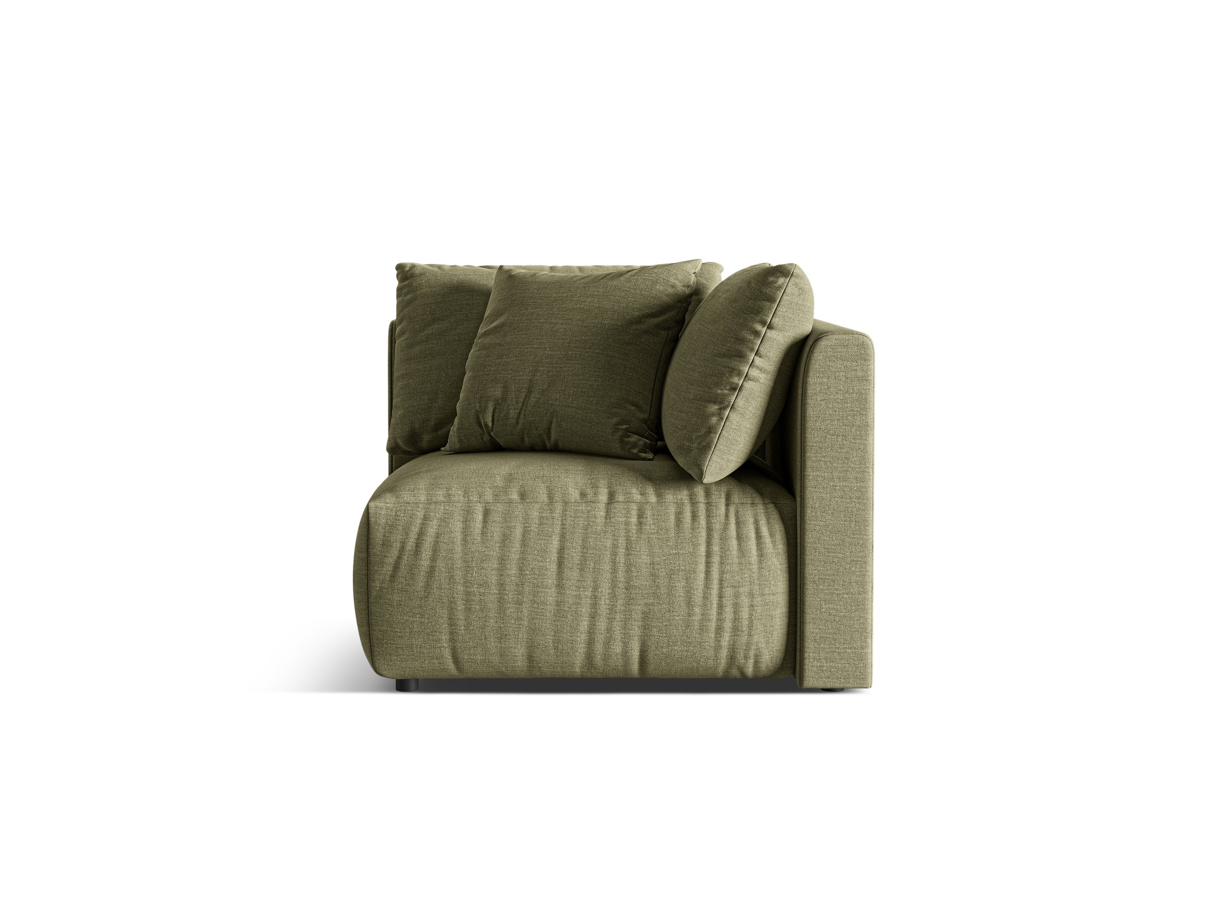 CHRIS Modular Sofa - Green Chenille Corner Element