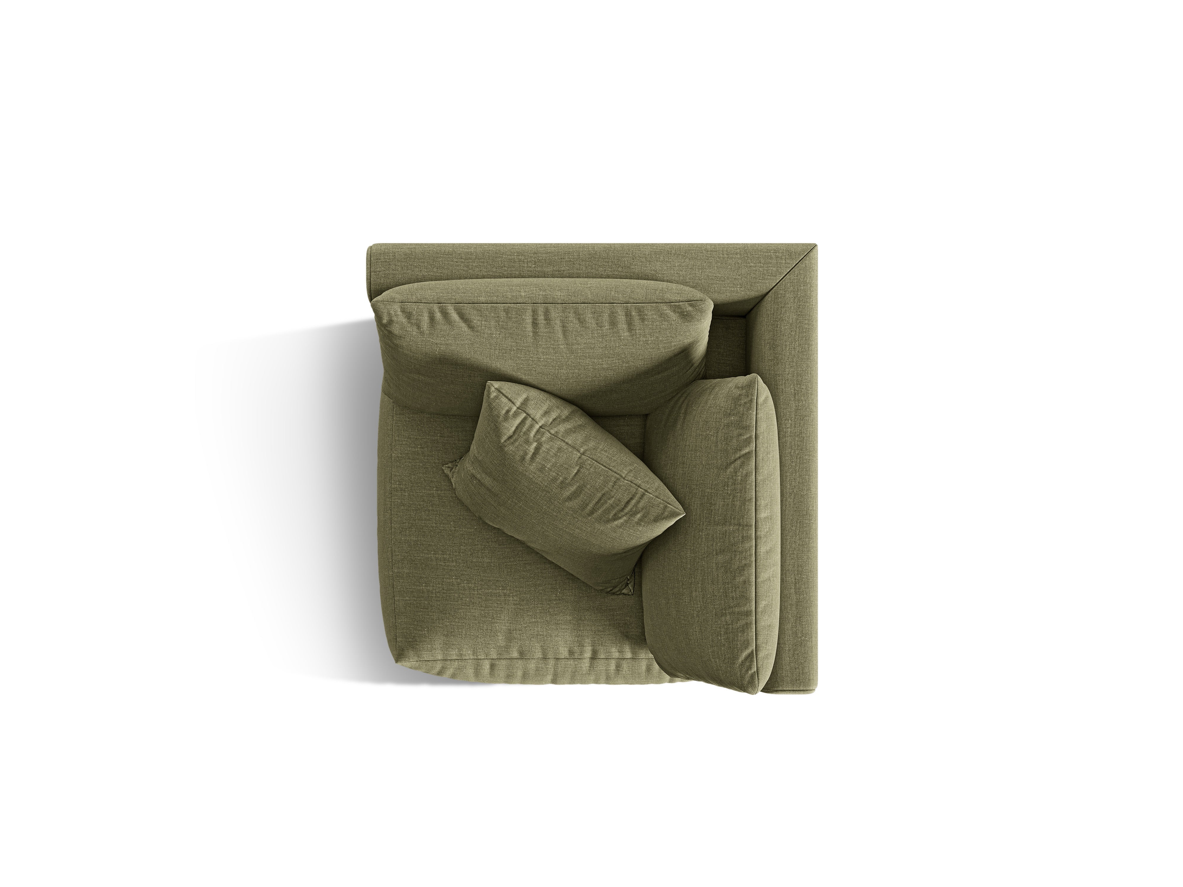 CHRIS Modular Sofa - Green Chenille Corner Element