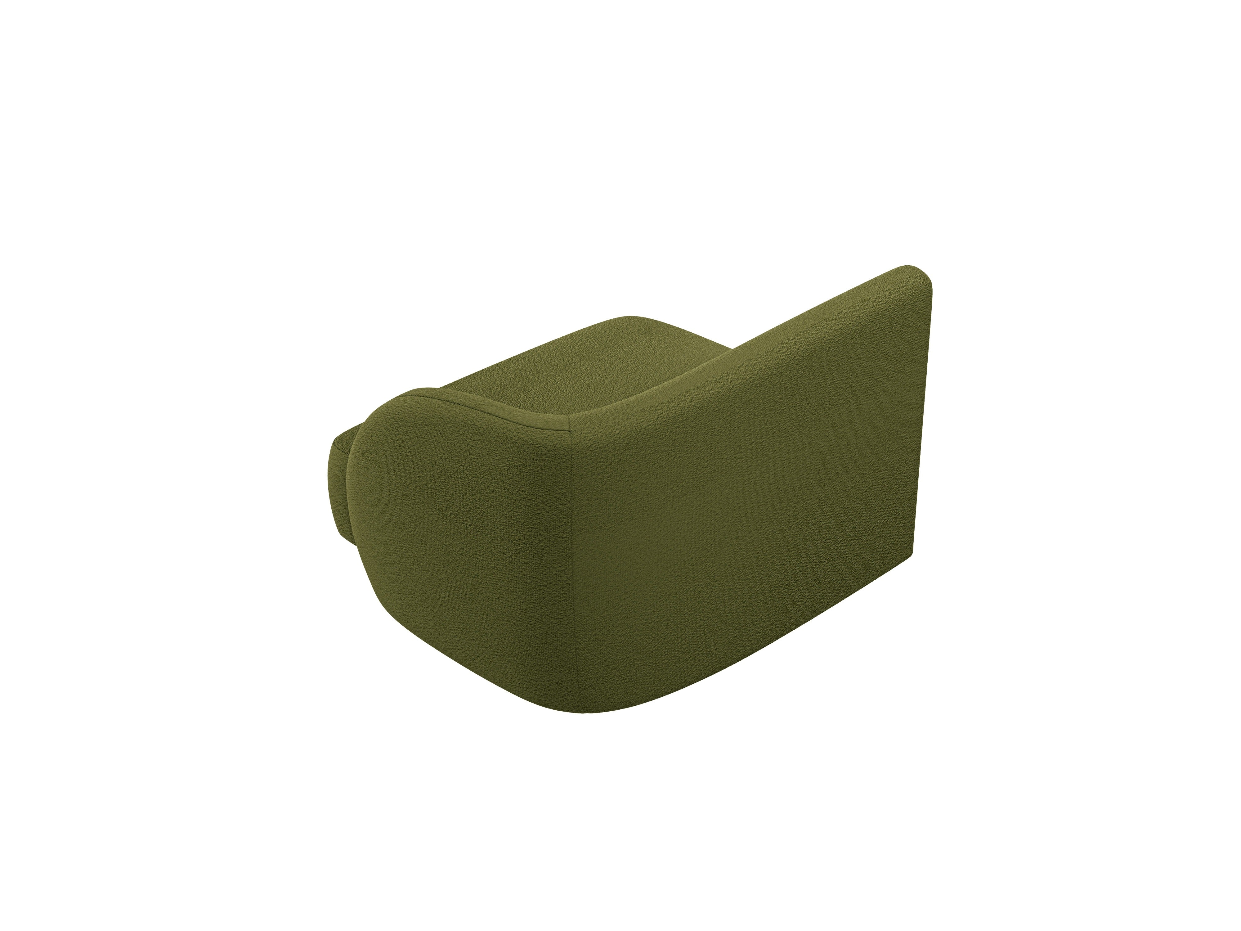MILEY Modular Sofa - Right Side Module Green Boucle