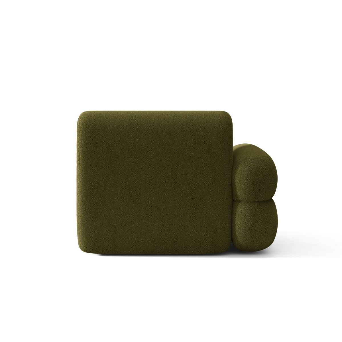 Sofa modulární NEO - levý modul v olivovém boucle.
