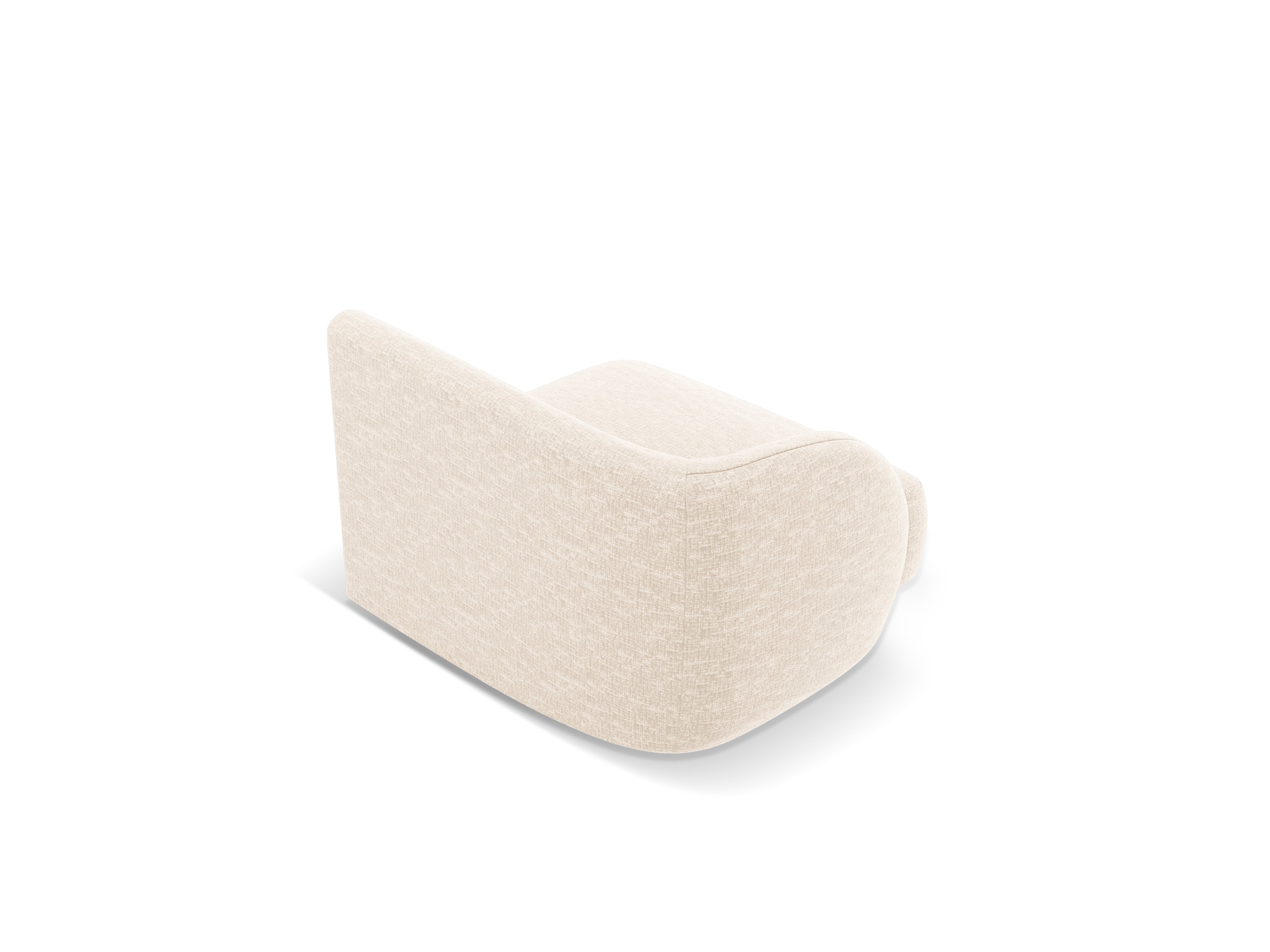 Modulová pohovka MILEY - levý modul v jasně béžovém hedvábném šenilu