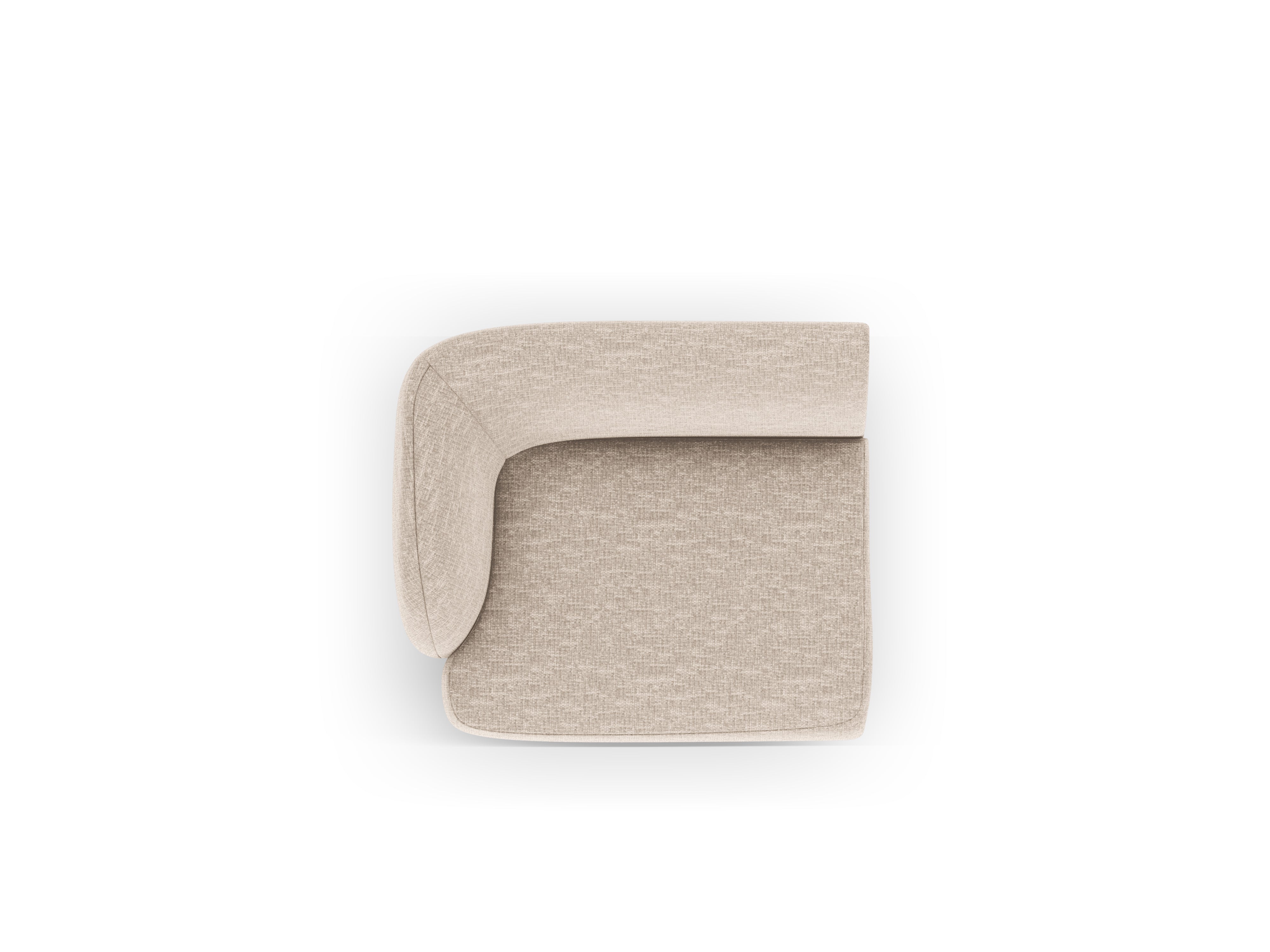 Modulová pohovka MILEY - levostranný modul béžový sametový