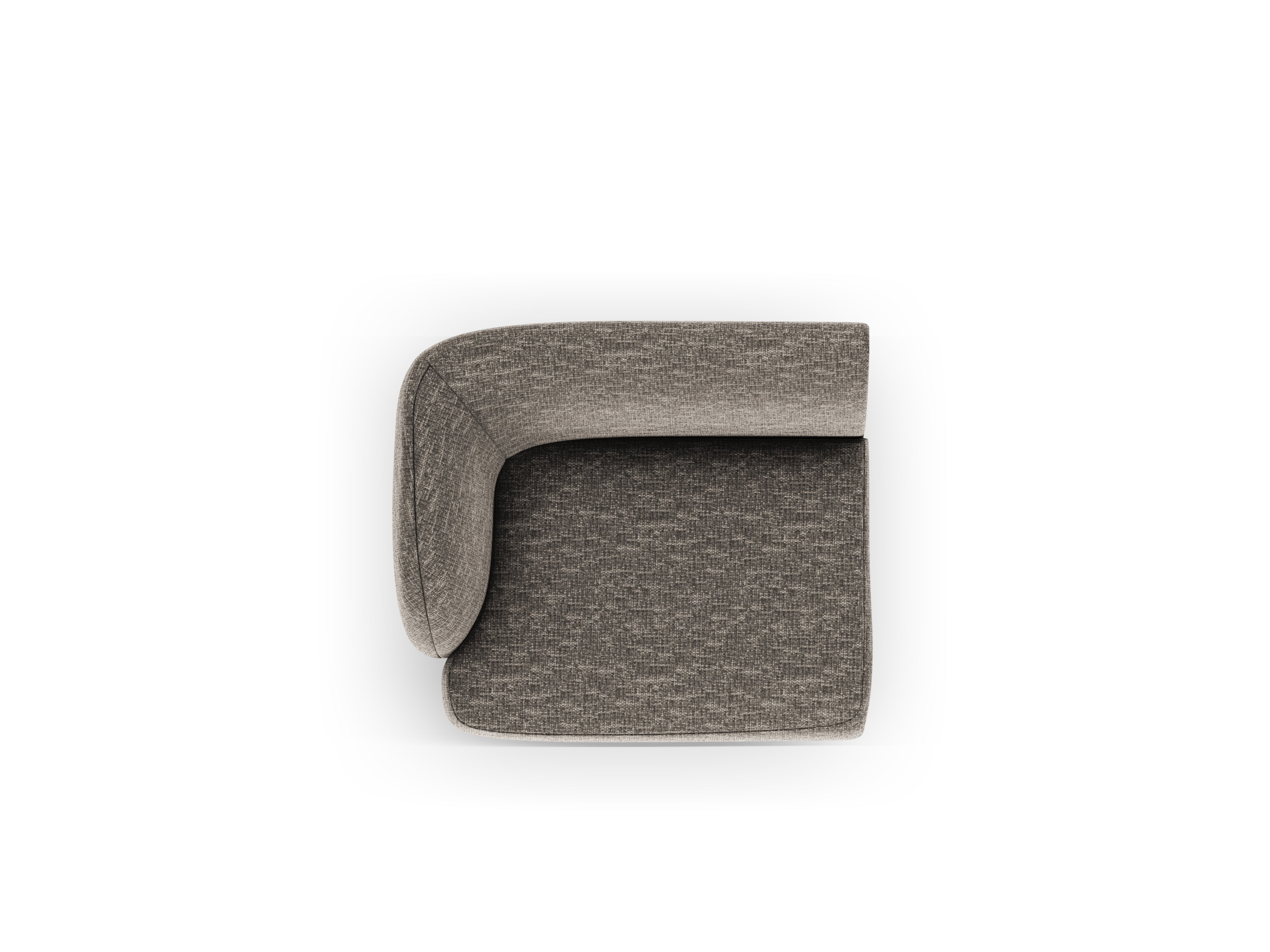 Modulová pohovka MILEY - levý modul šedý samet