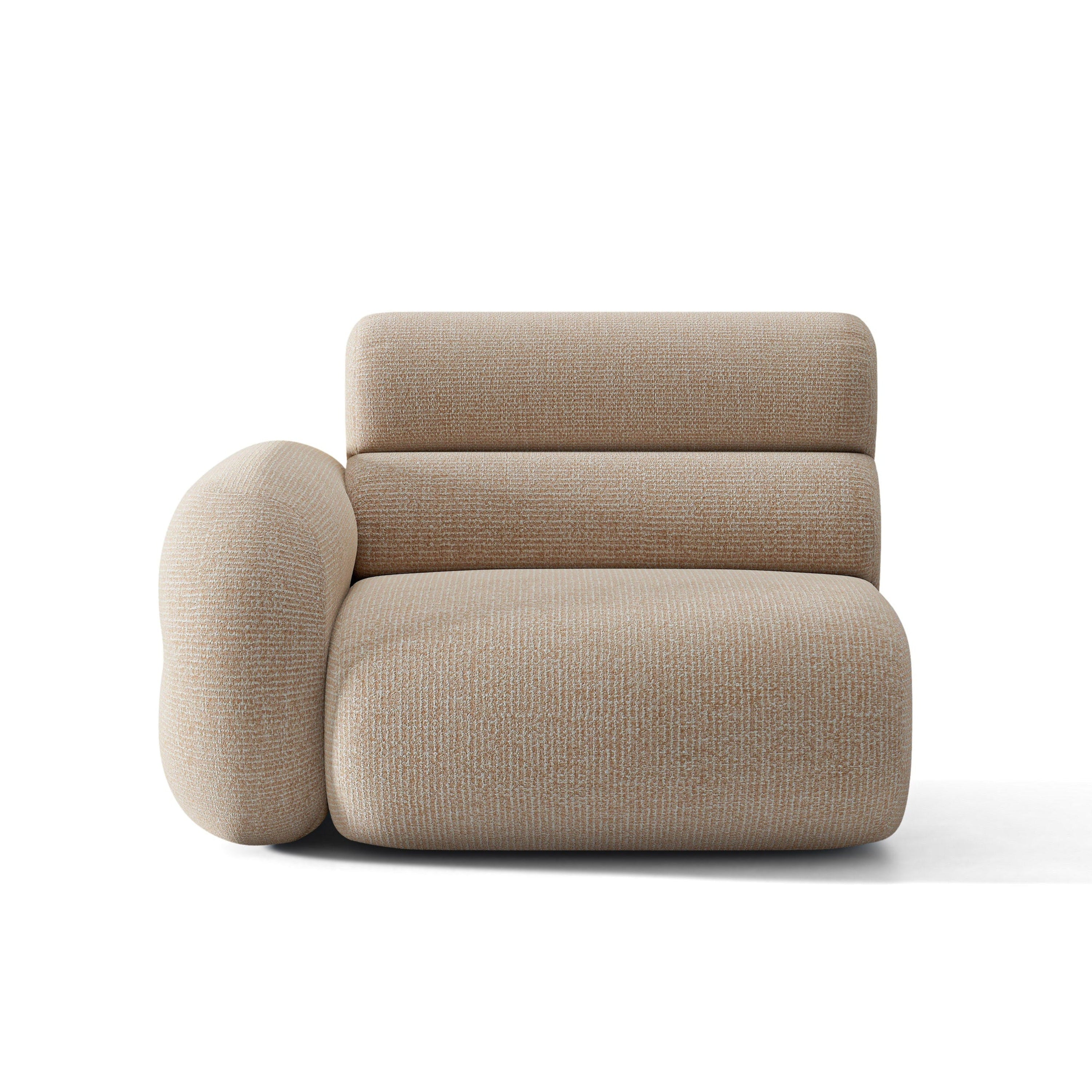 Sofa modulární NEO - levý modul pískový melange
