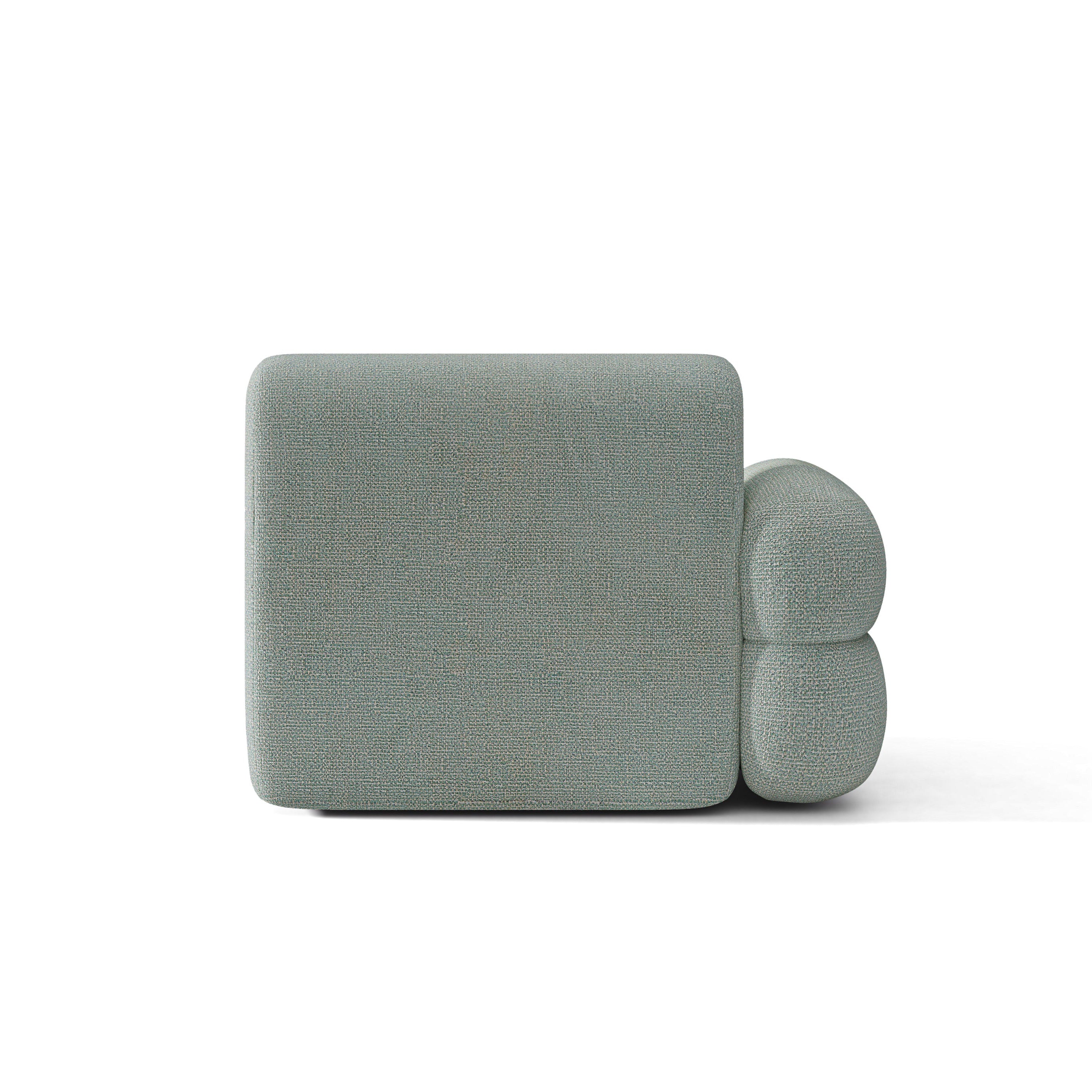 Sofa modulární NEO - levý modul modrý melange