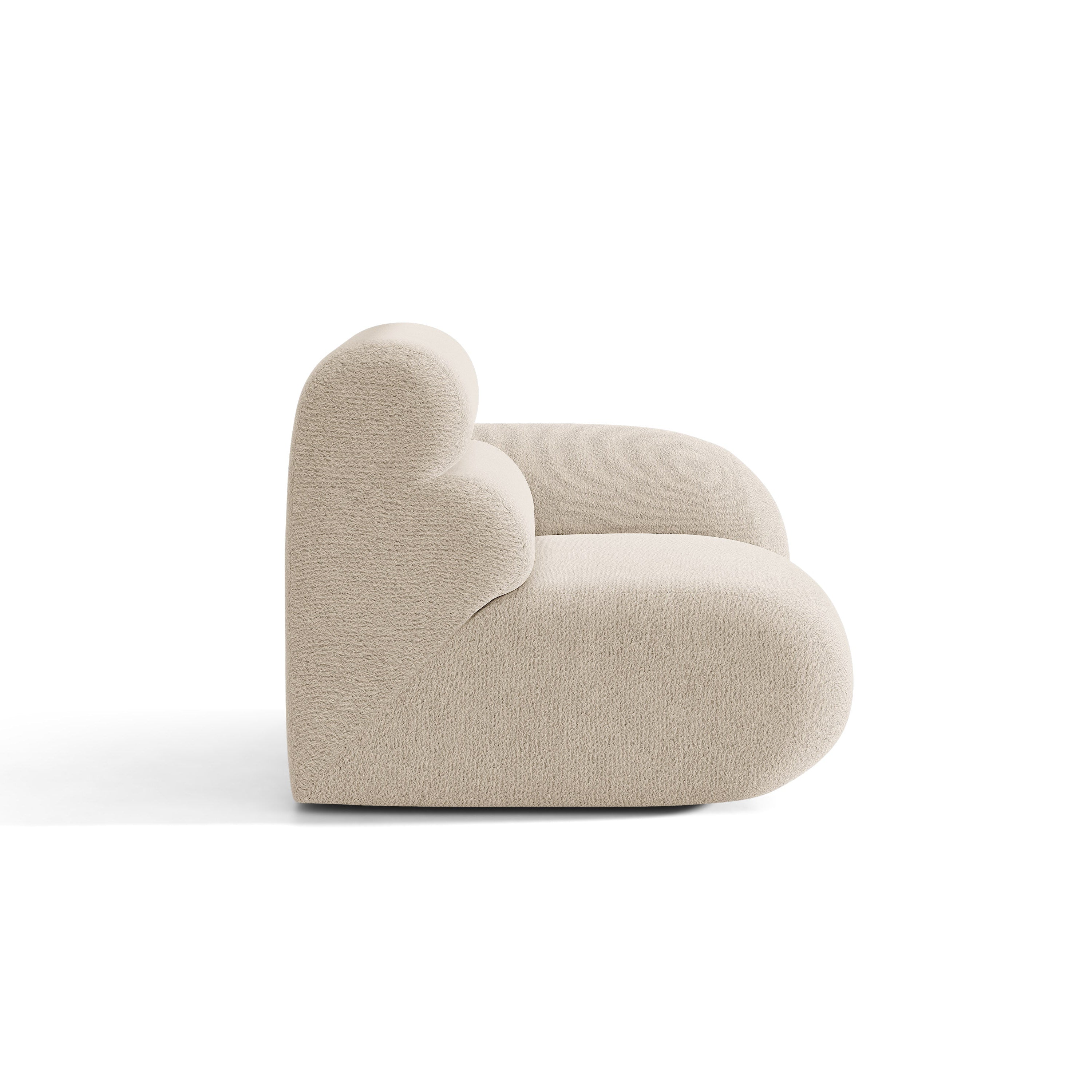 Sofa modulární NEO - pravý modul béžový boucle
