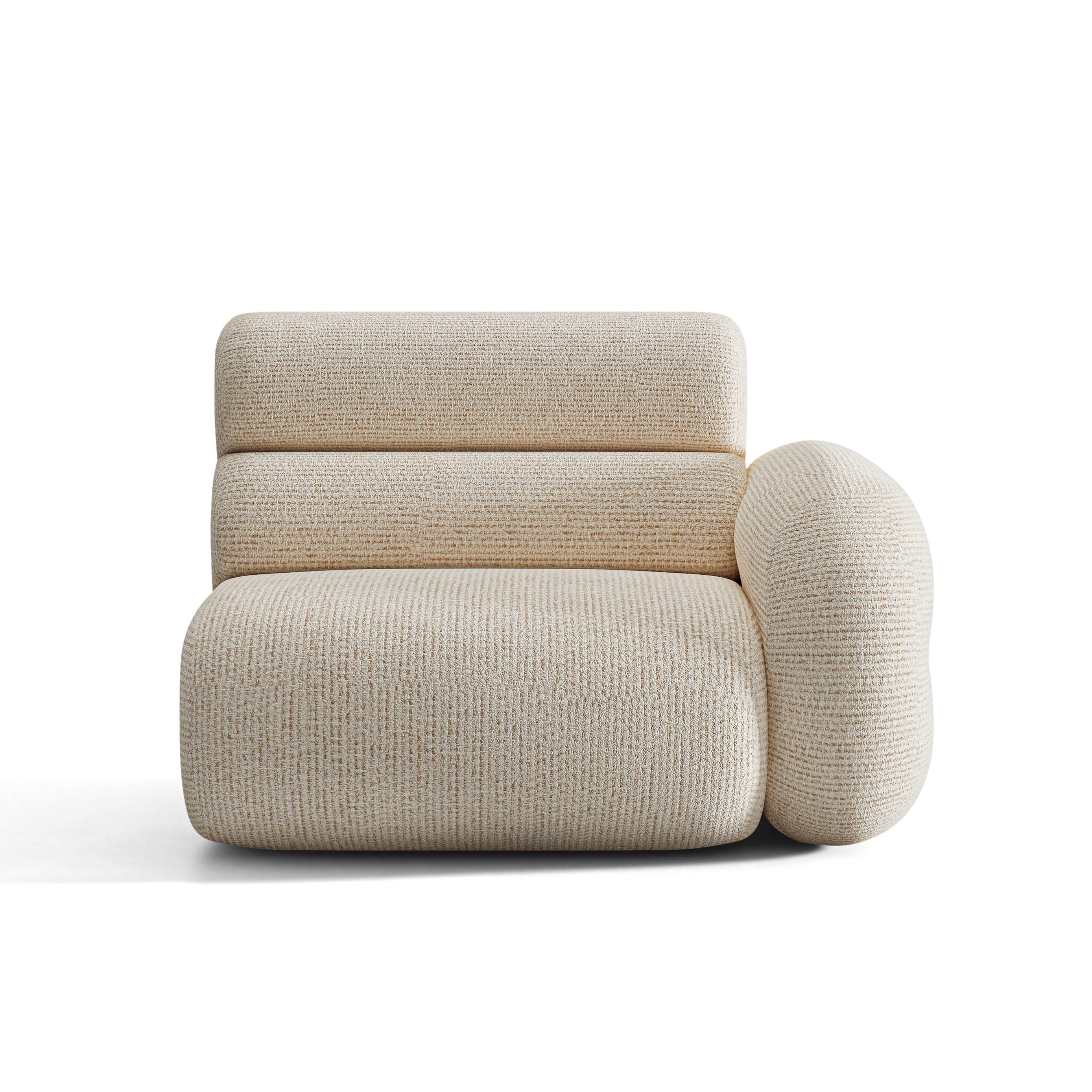 Sofa modulární NEO - pravý modul béžový melange