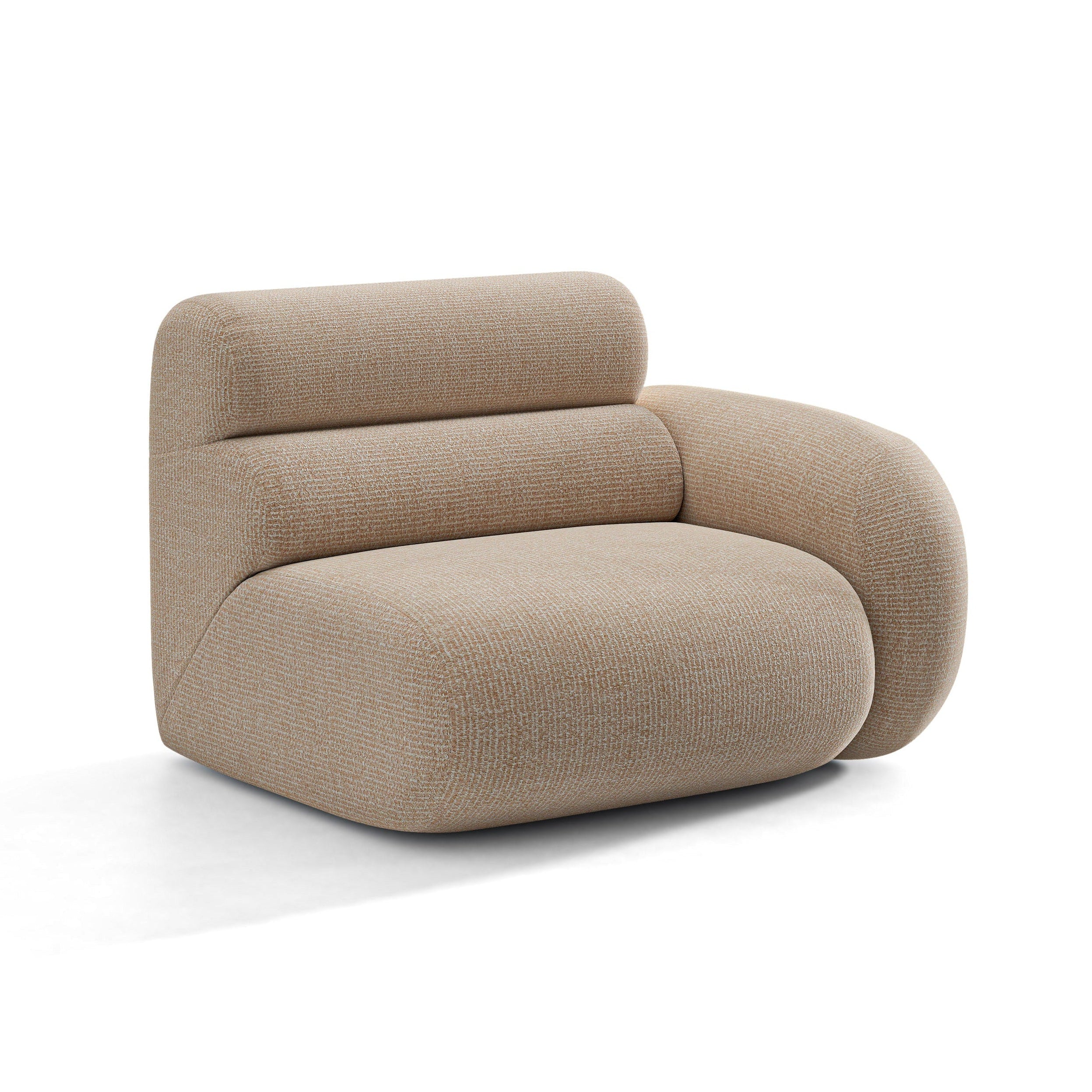 Sofa modulární NEO - pravý modul v pískovém melíru