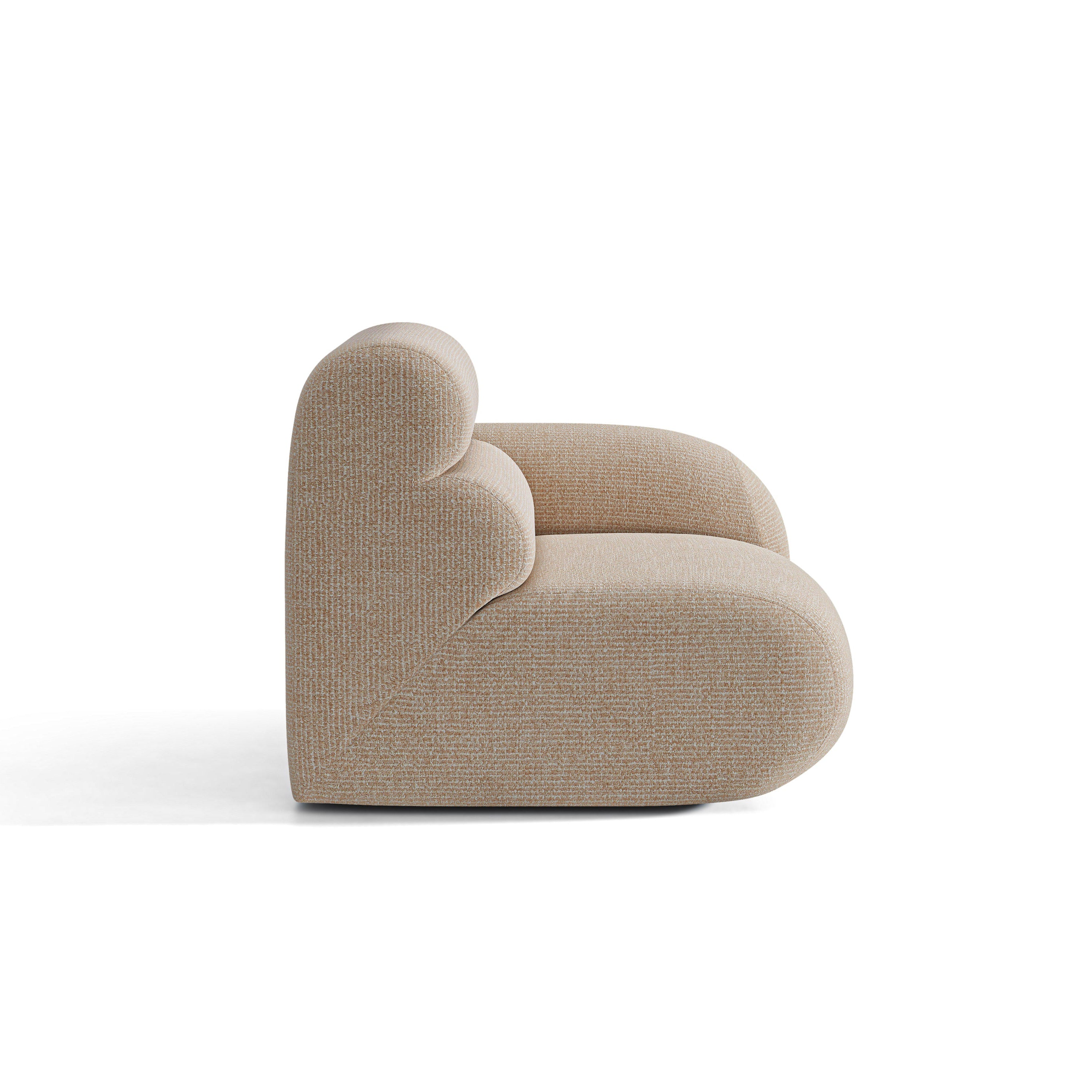 Sofa modulární NEO - pravý modul v pískovém melíru