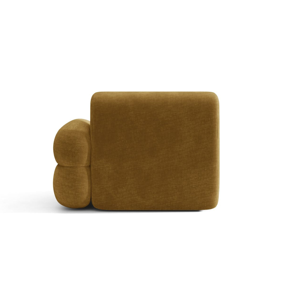 Sofa modulární NEO - pravý modul hořčicového šenilu