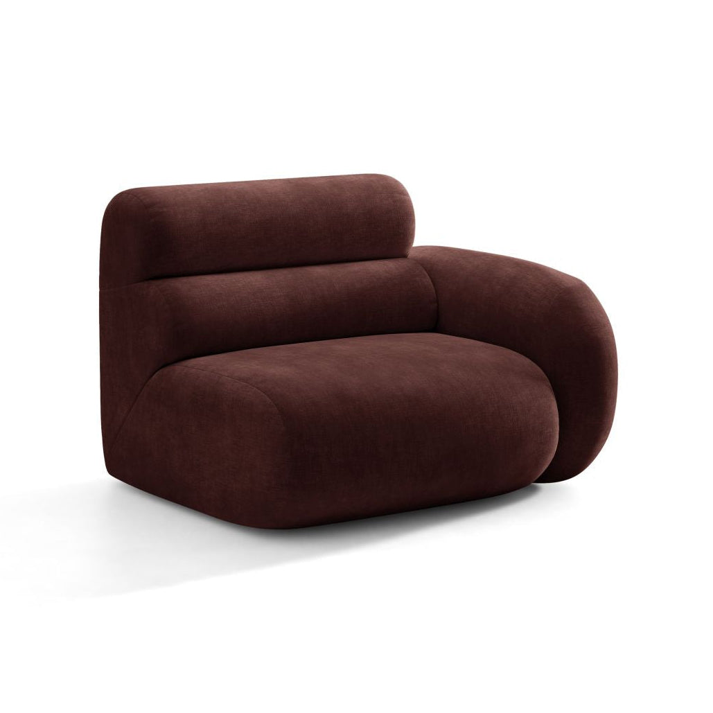 Sofa modulární NEO - pravý modul v třešňovém šenilu