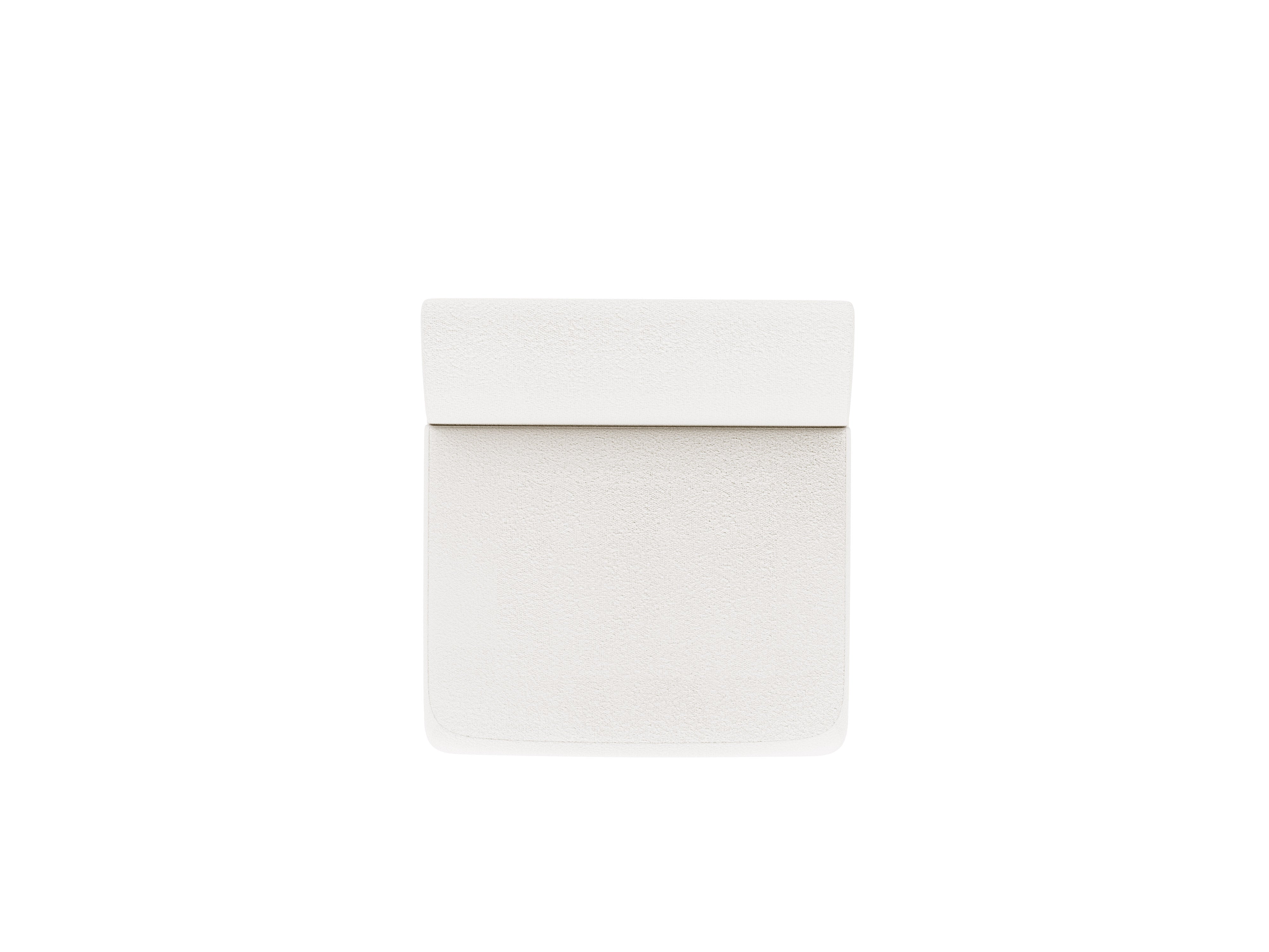 Armchair / module MILEY white boucle