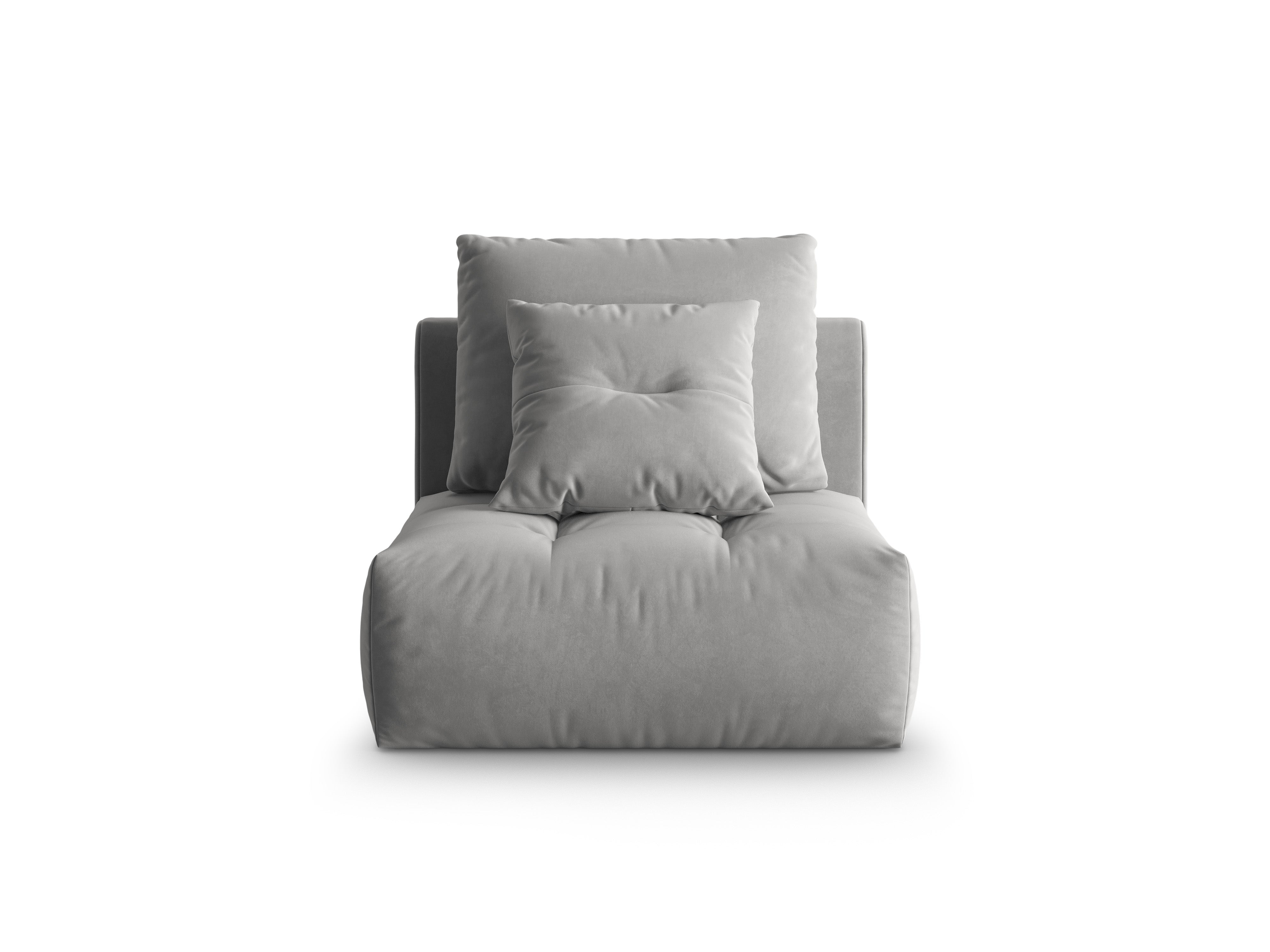 Armchair / velvet module BLOOM gray