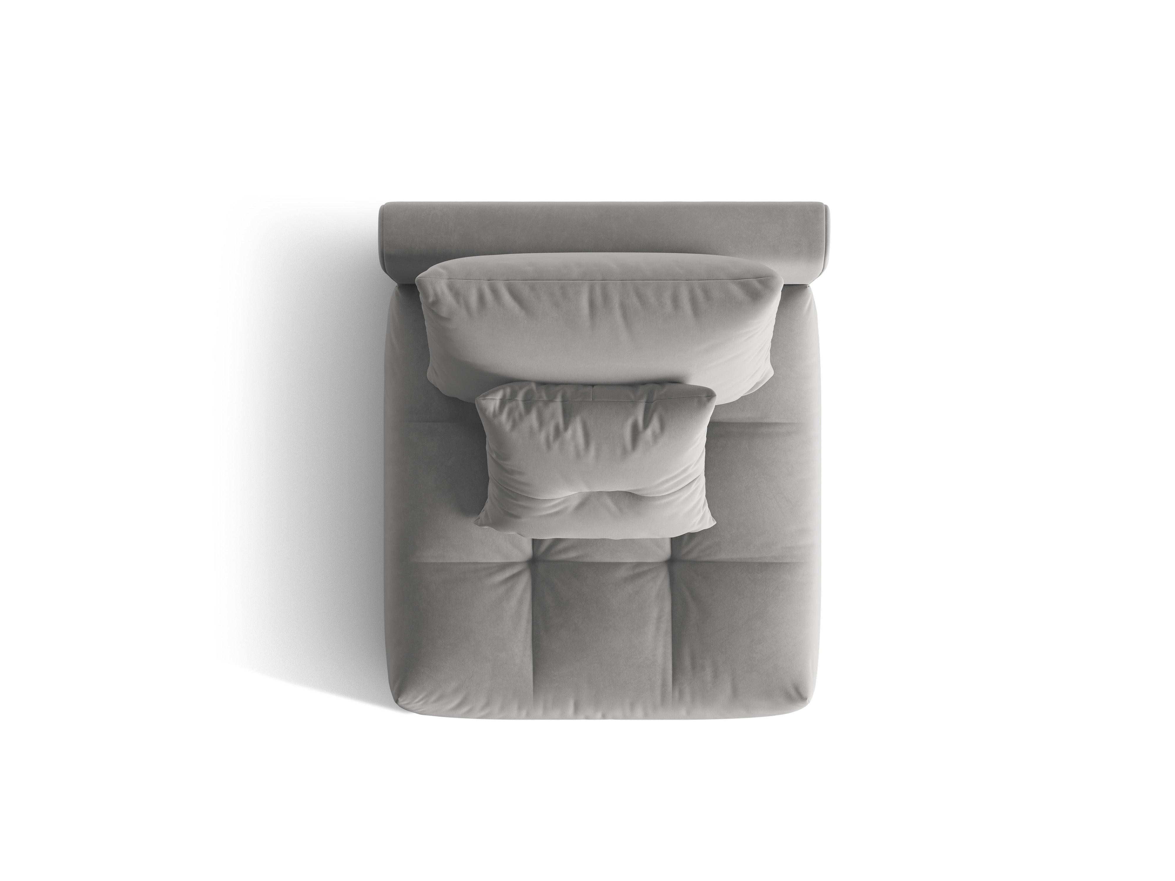 Armchair / velvet module BLOOM gray
