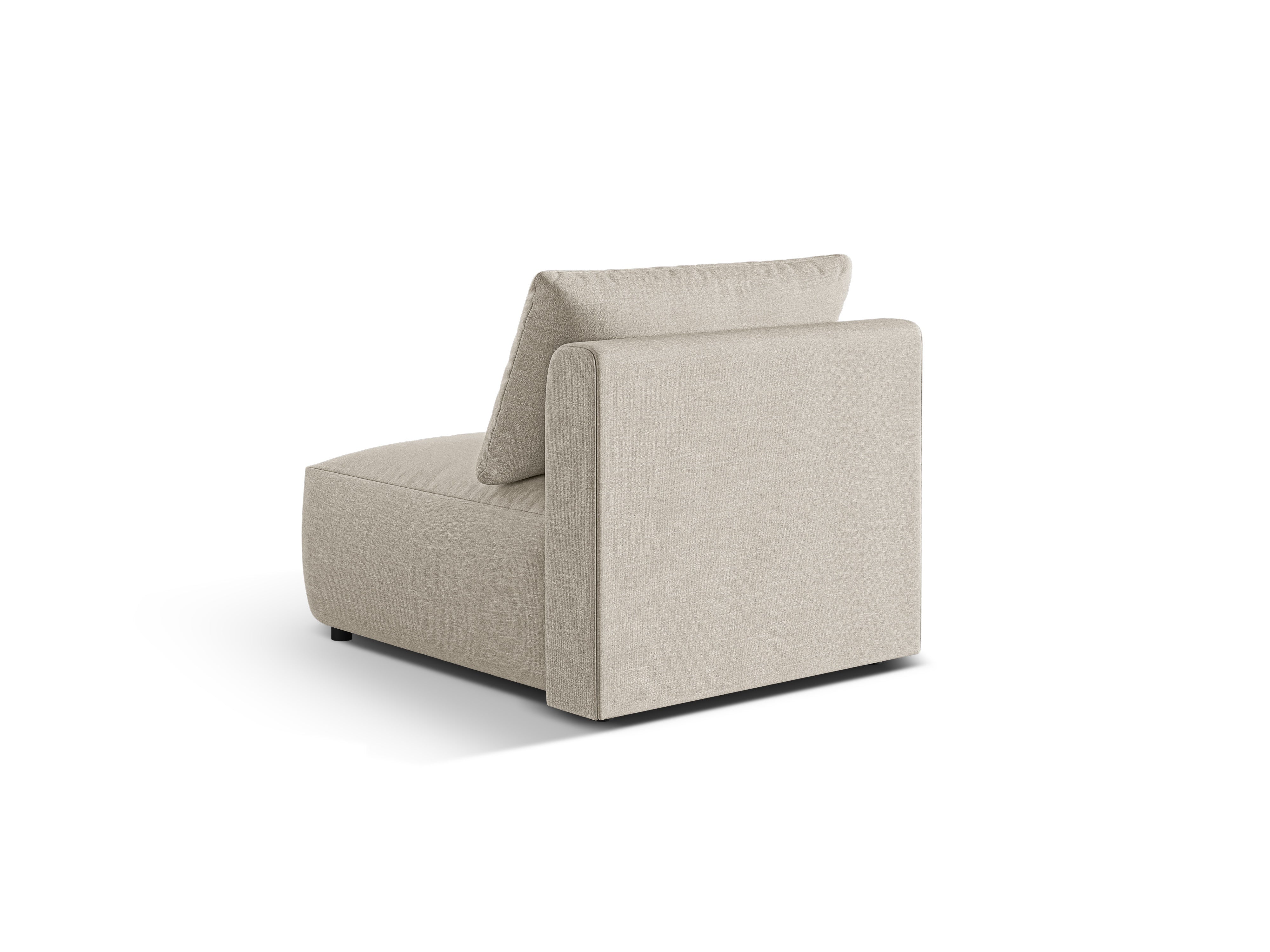 Modulární pohovka CHRIS - středový prvek krémový šenil