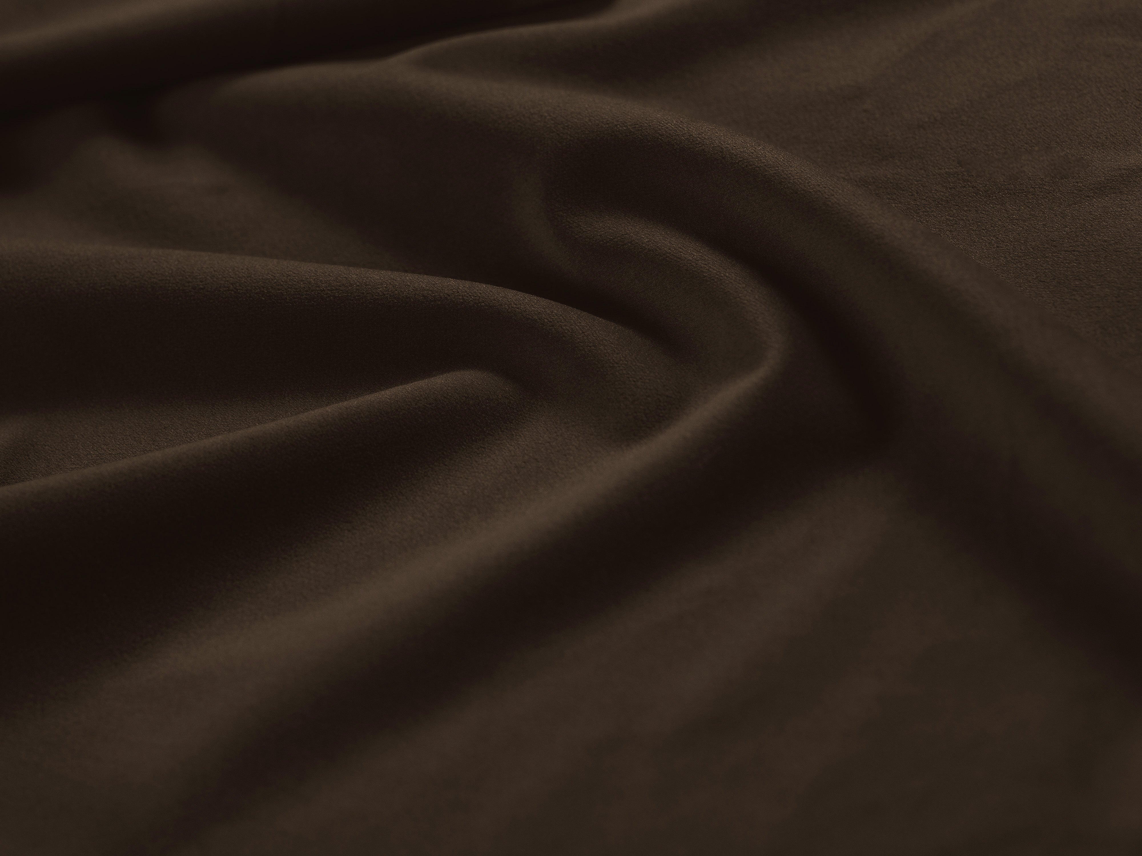 Fotel / modulární sametový BELLIS čokoládový