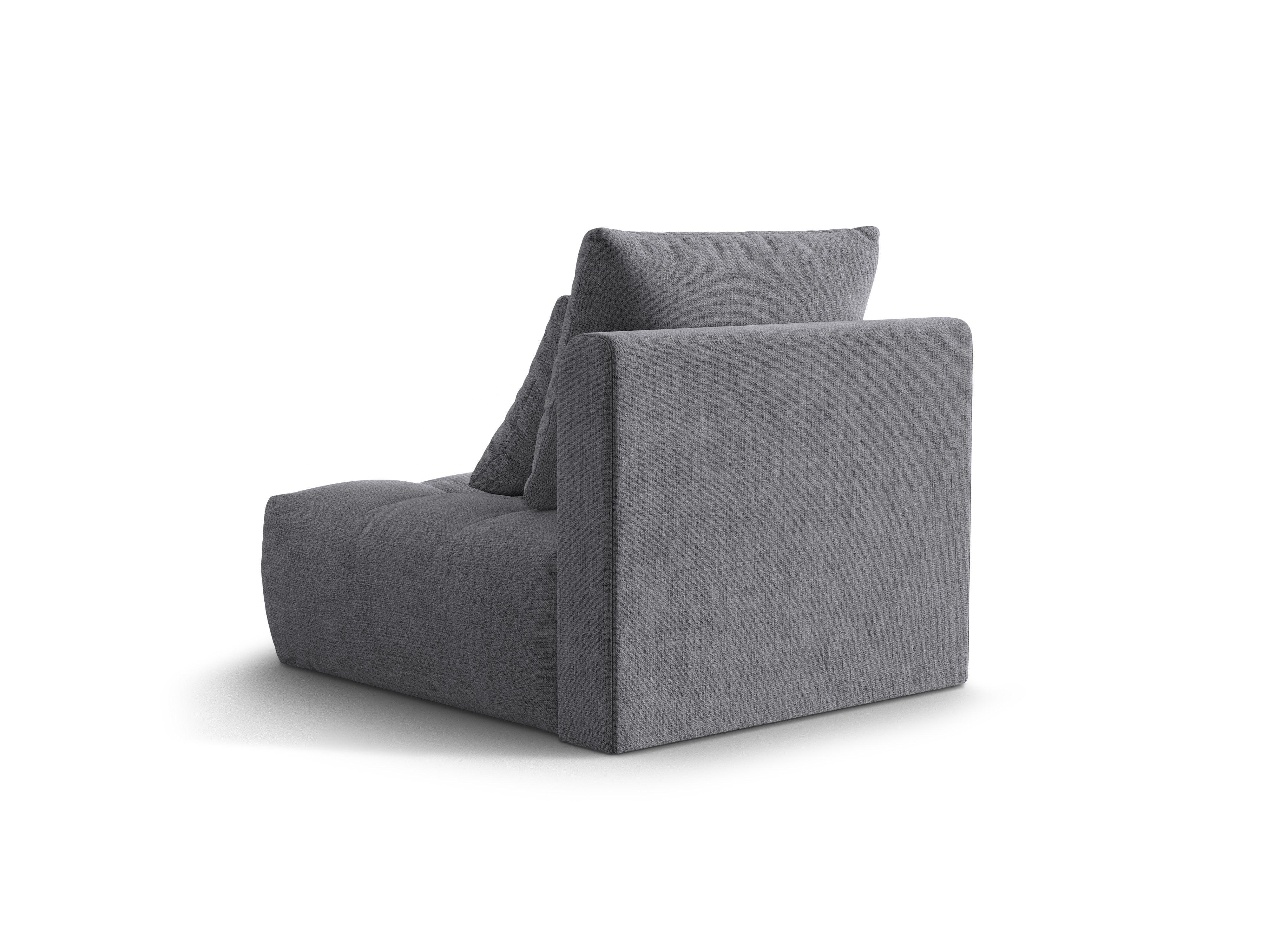 Křeslo / modul BLOOM šedý šenil