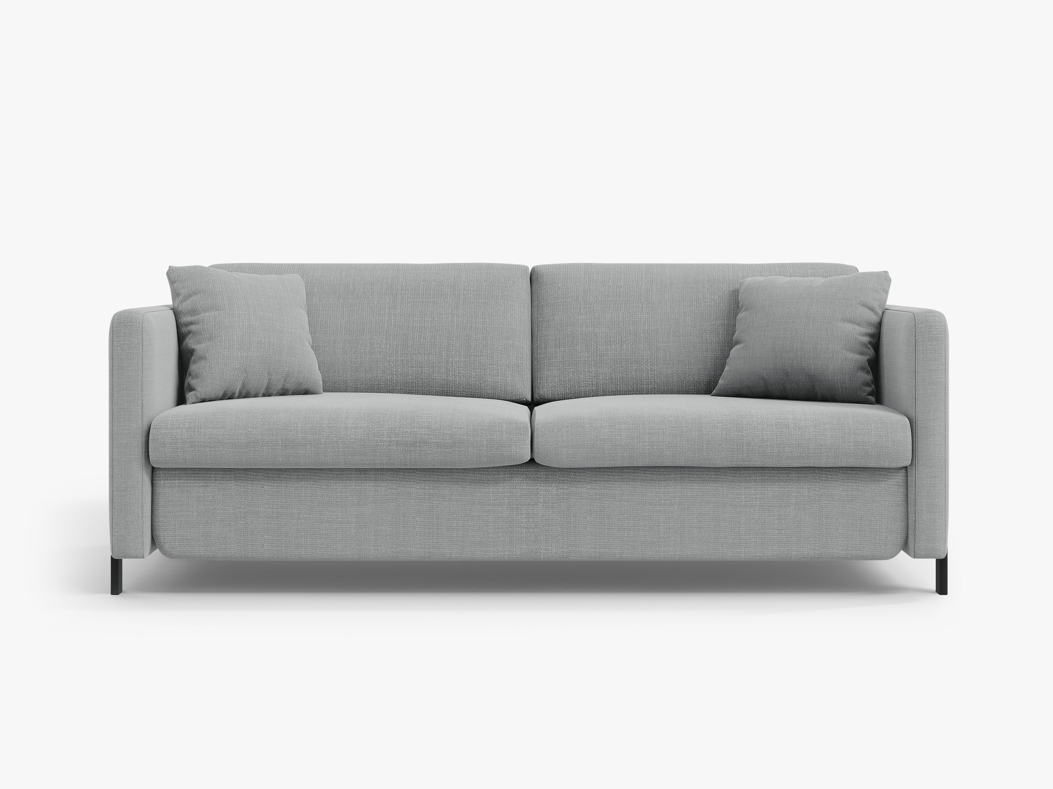2-seater sofa with sleeping function GLORIA light gray chenille