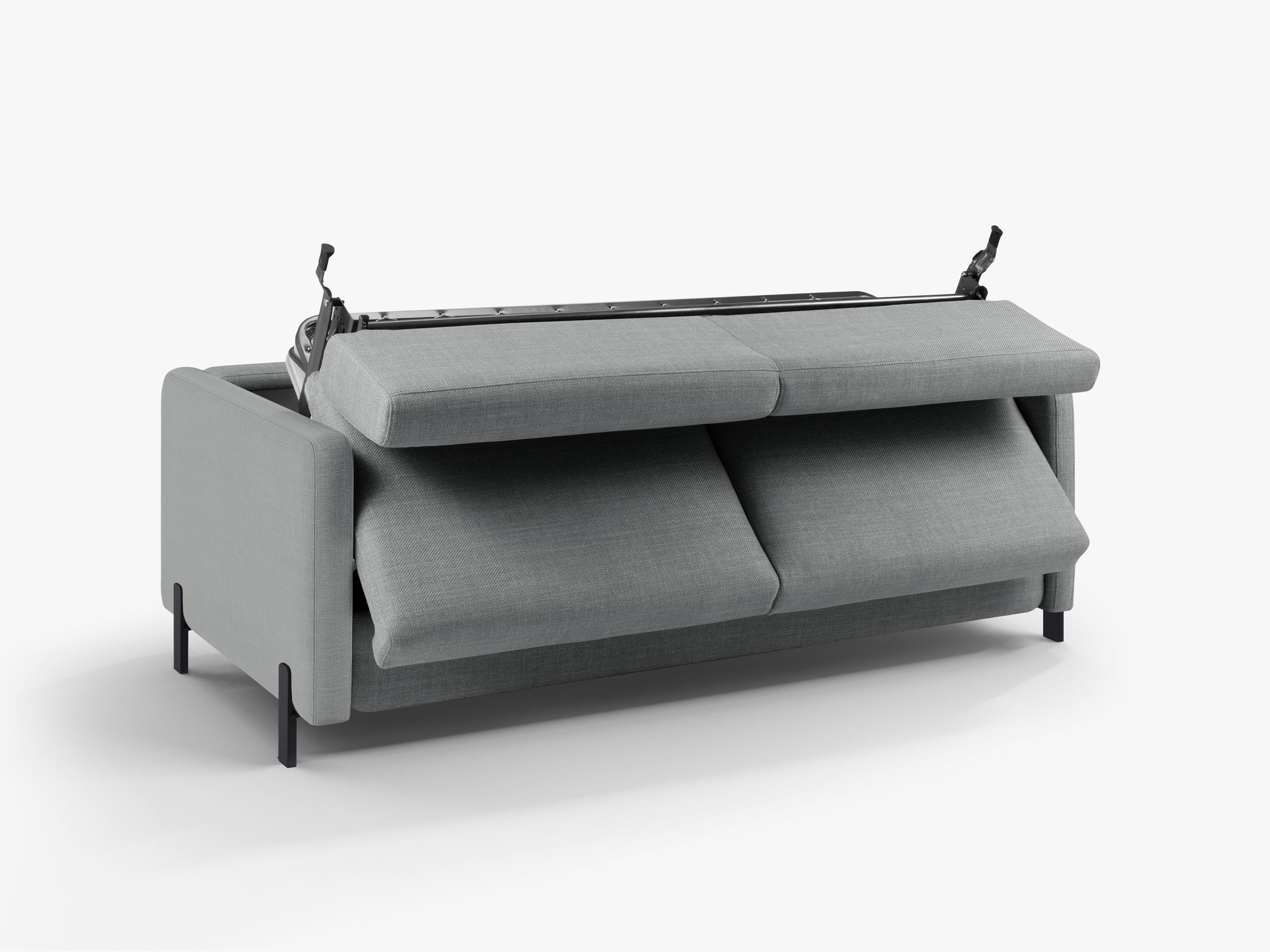 2-seater sofa with sleeping function GLORIA light gray chenille