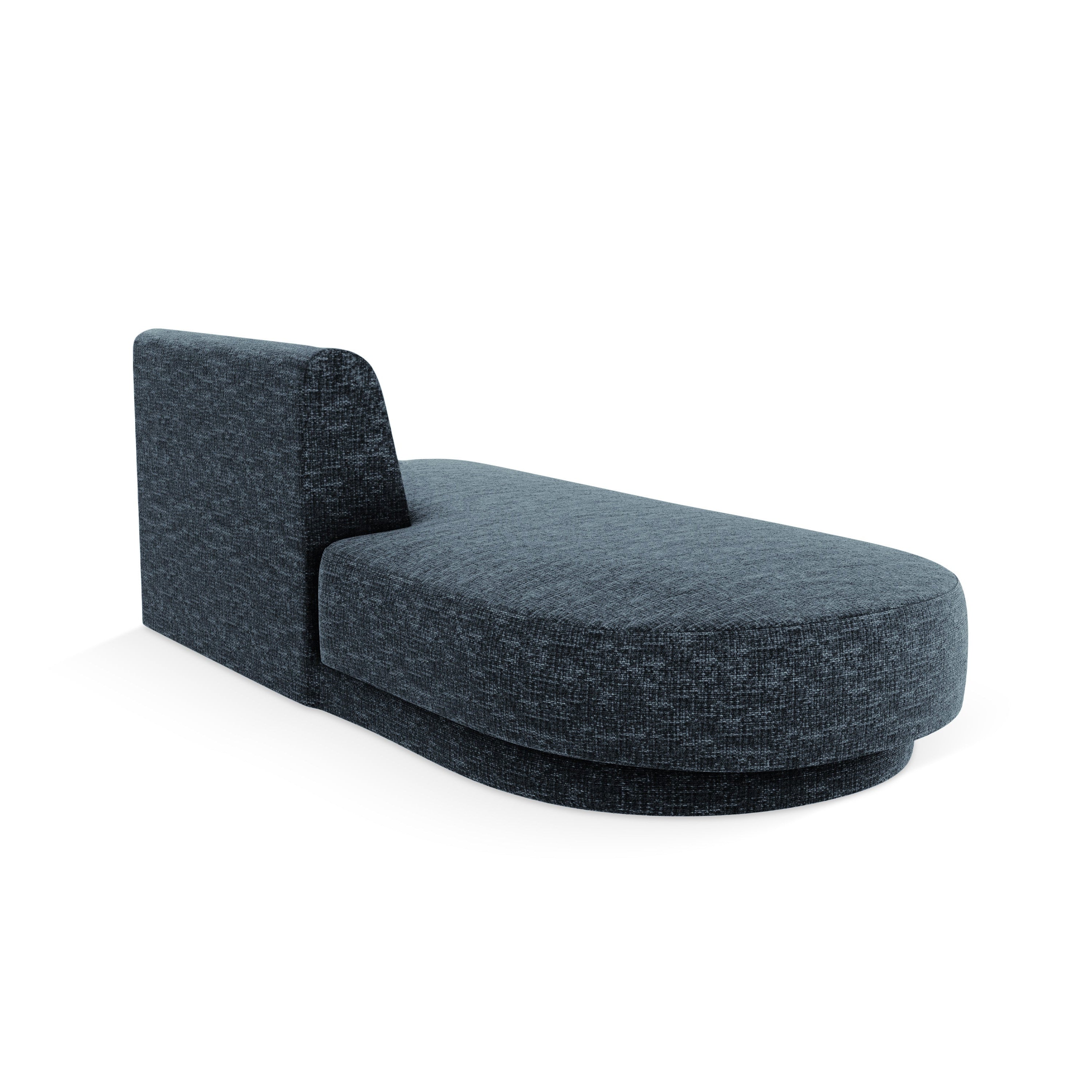 Dvouosobový levostranný szezlong MILEY královsky modrý samet