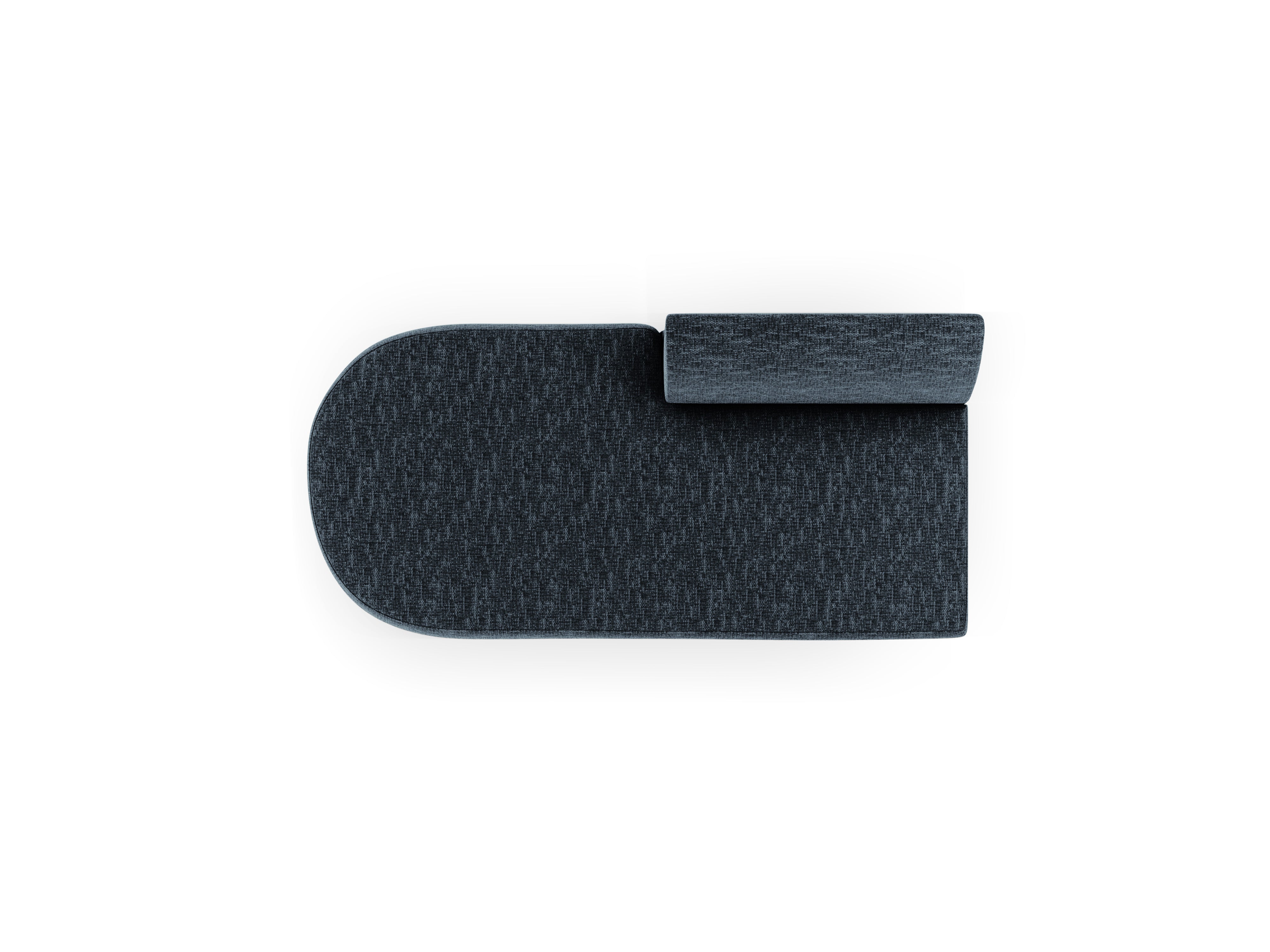 Dvouosobový levostranný szezlong MILEY královsky modrý samet