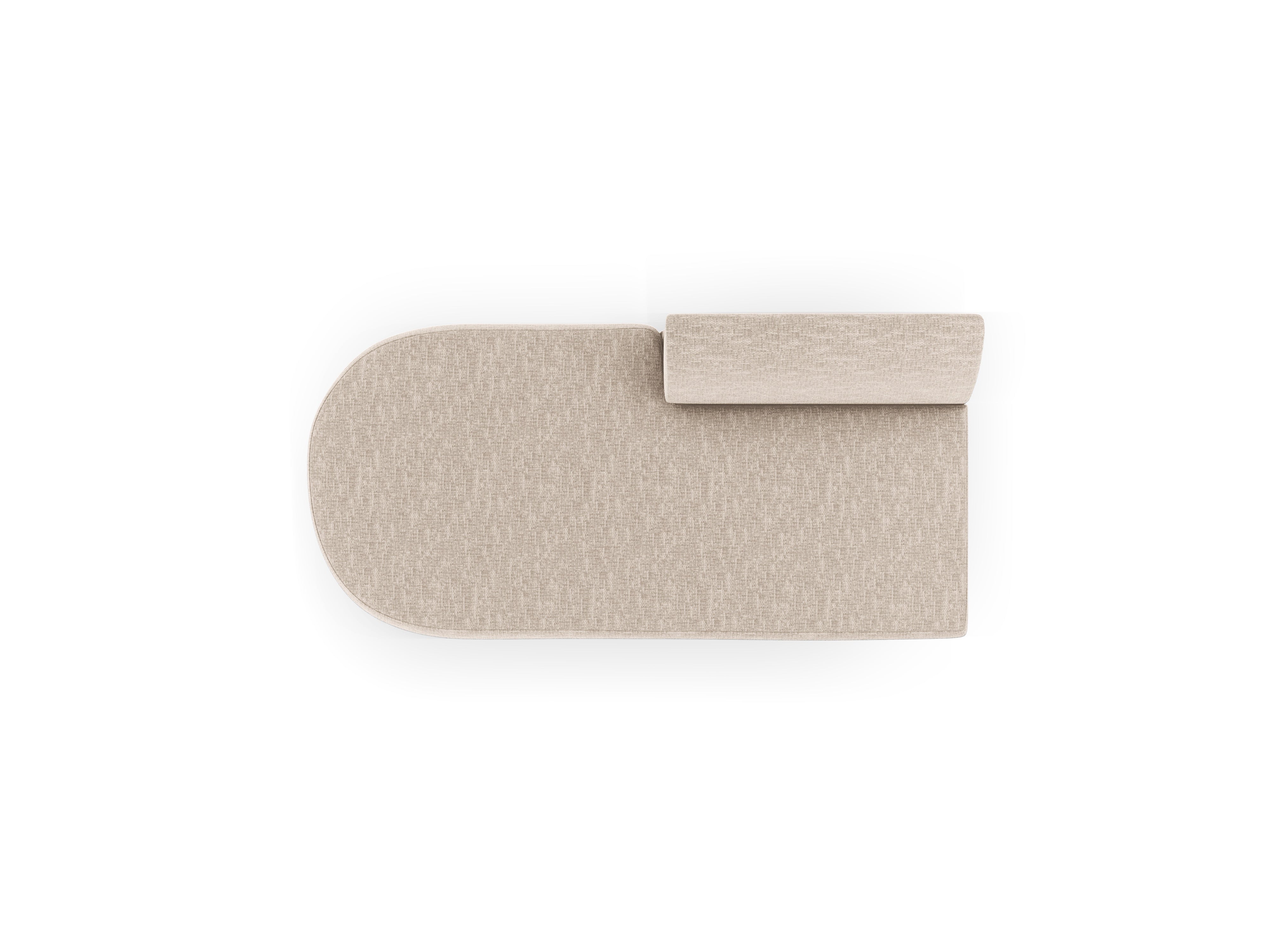 Szezlong 2-osobový levostranný MILEY béžový šenil