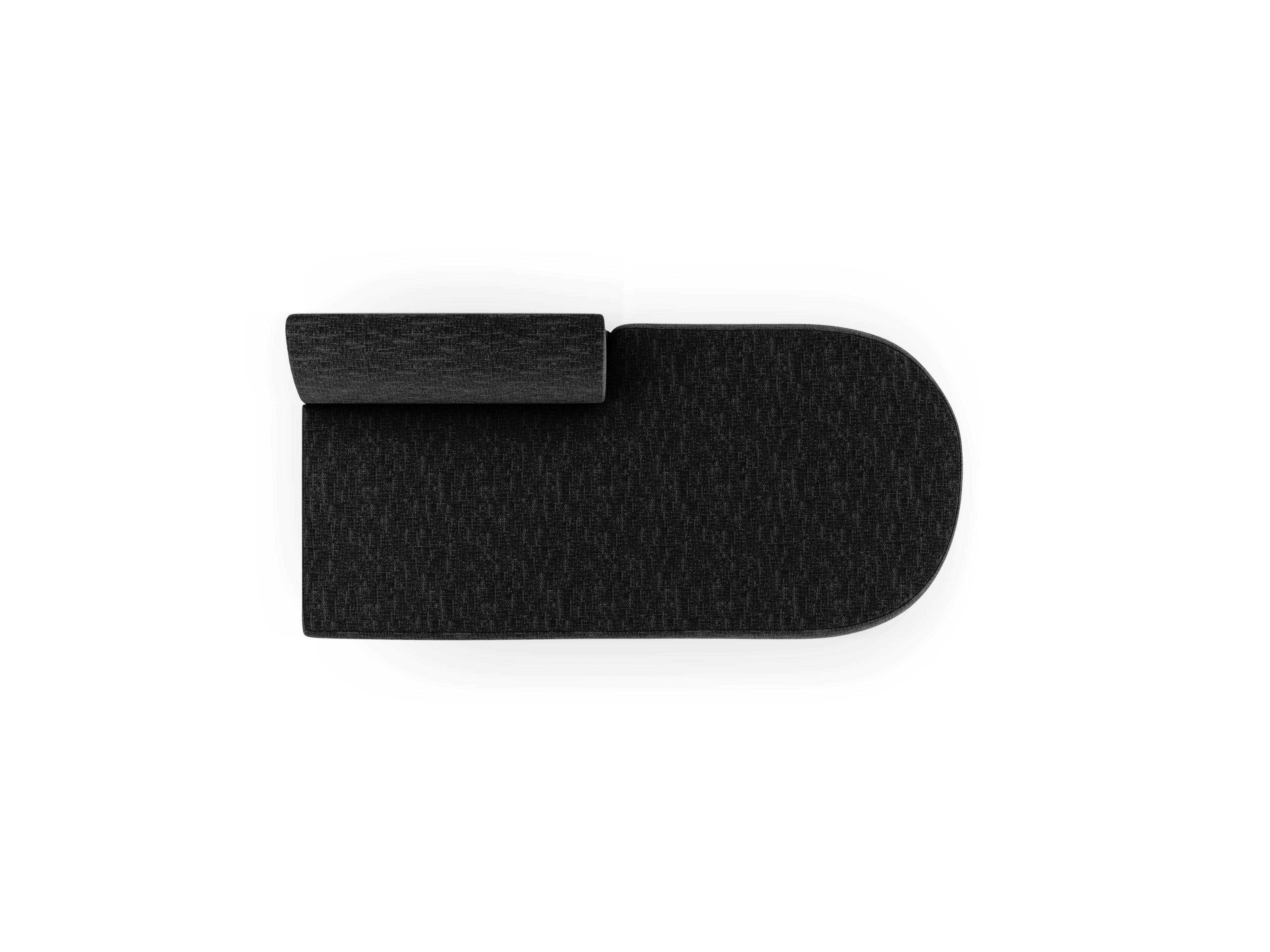 Dvouosobový pravostranný szezlong MILEY černý szenil