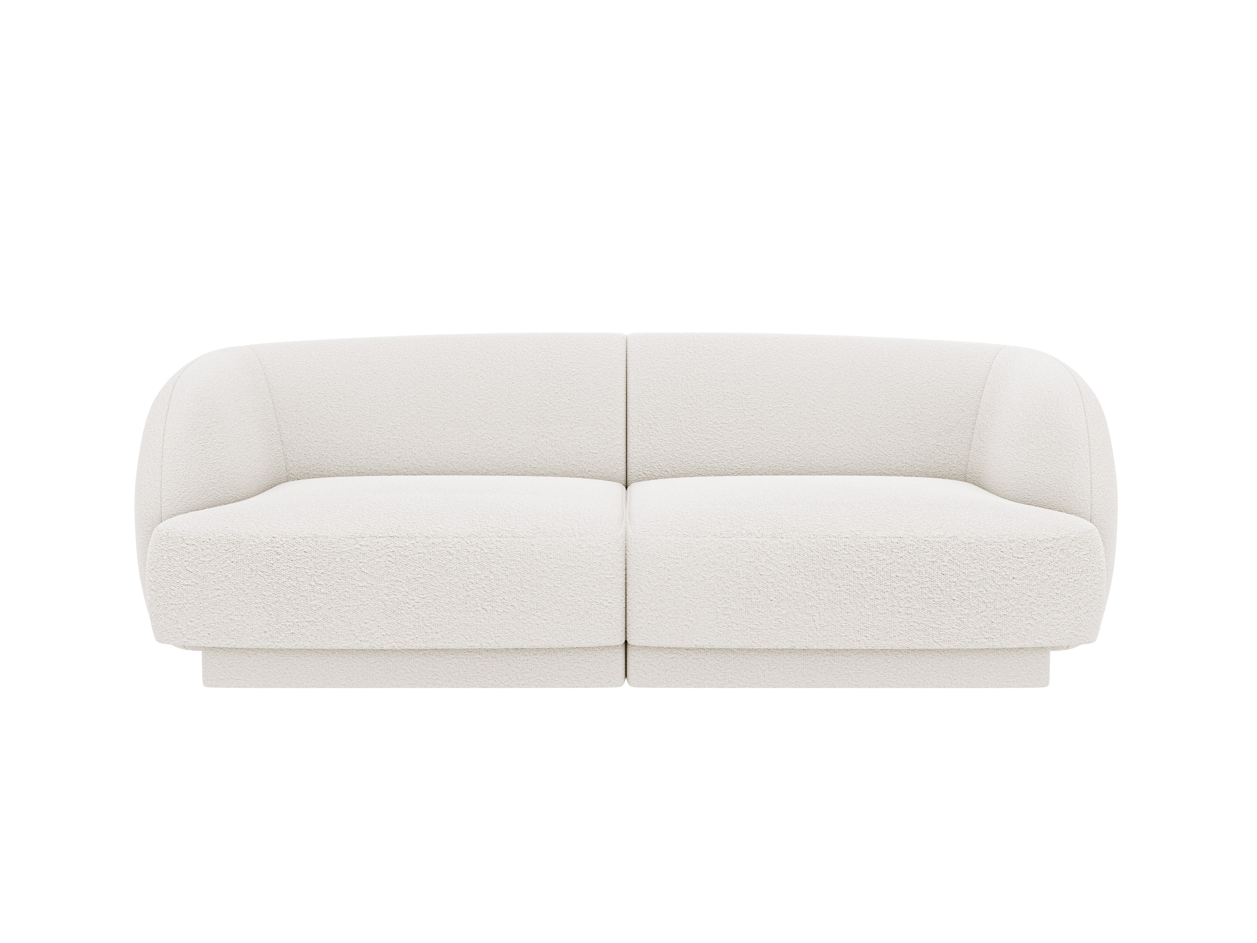 Sofa pro 2 osoby MILEY bílý boucle