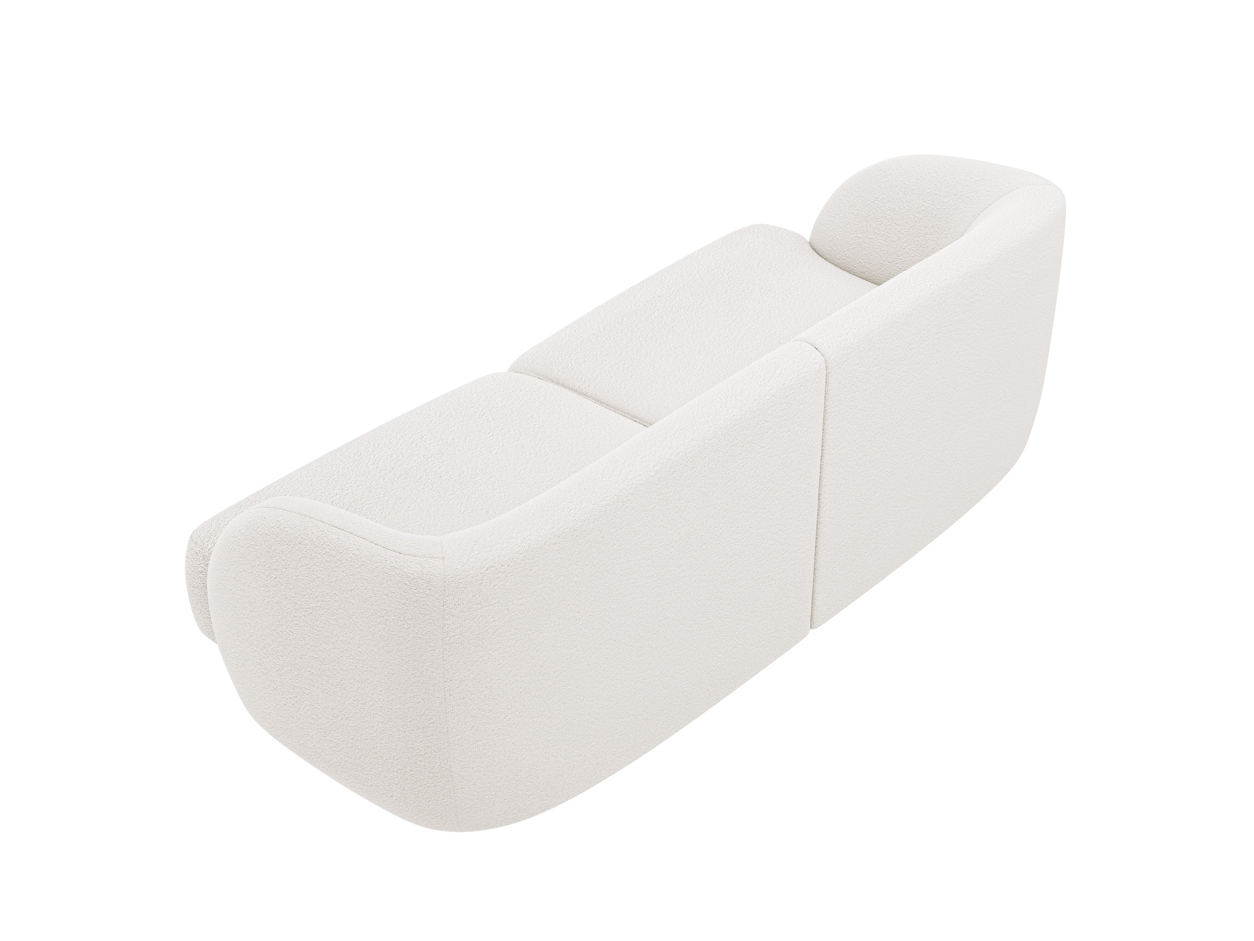 Sofa pro 2 osoby MILEY bílý boucle