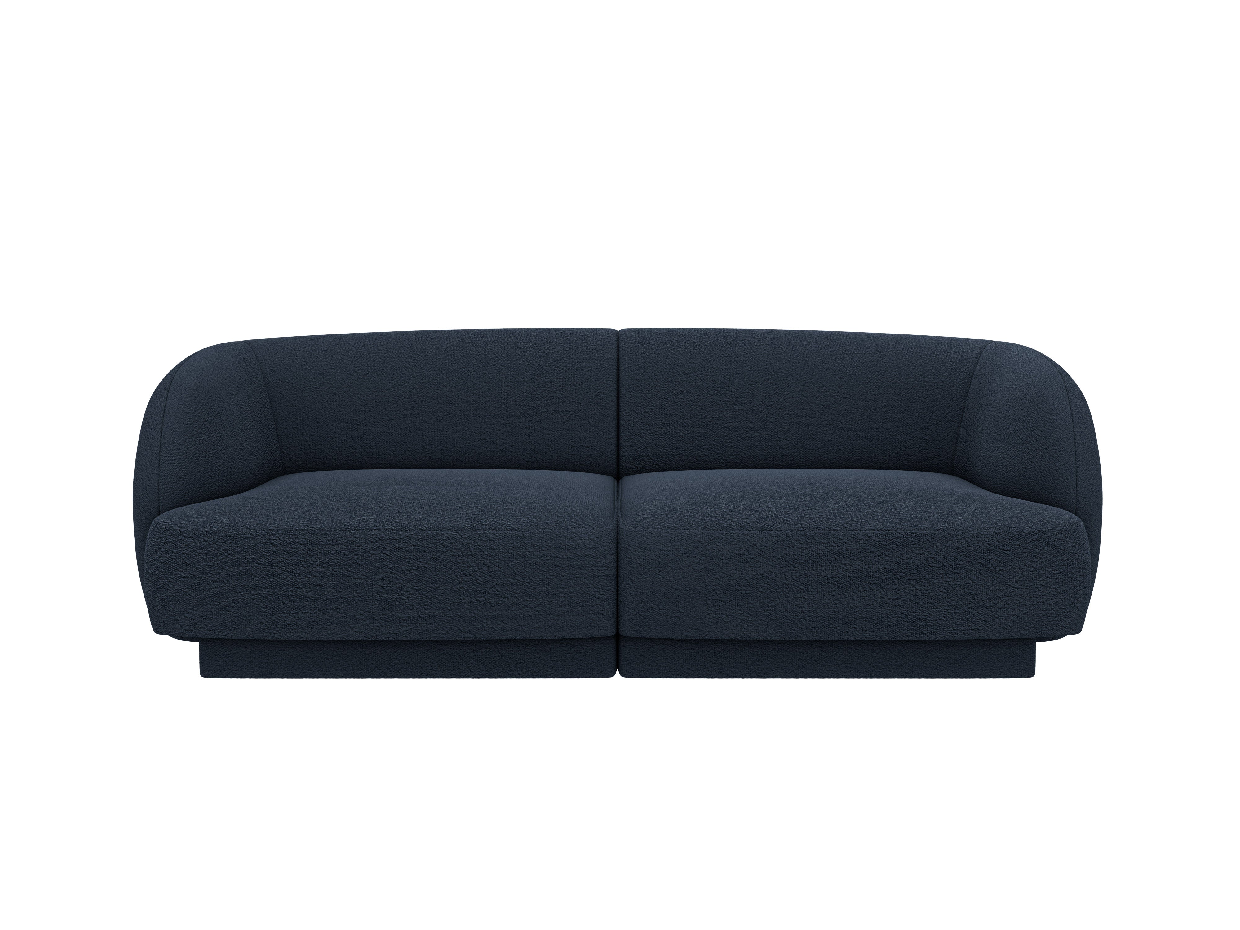 Sofa pro 2 osoby MILEY tmavě modrý boucle