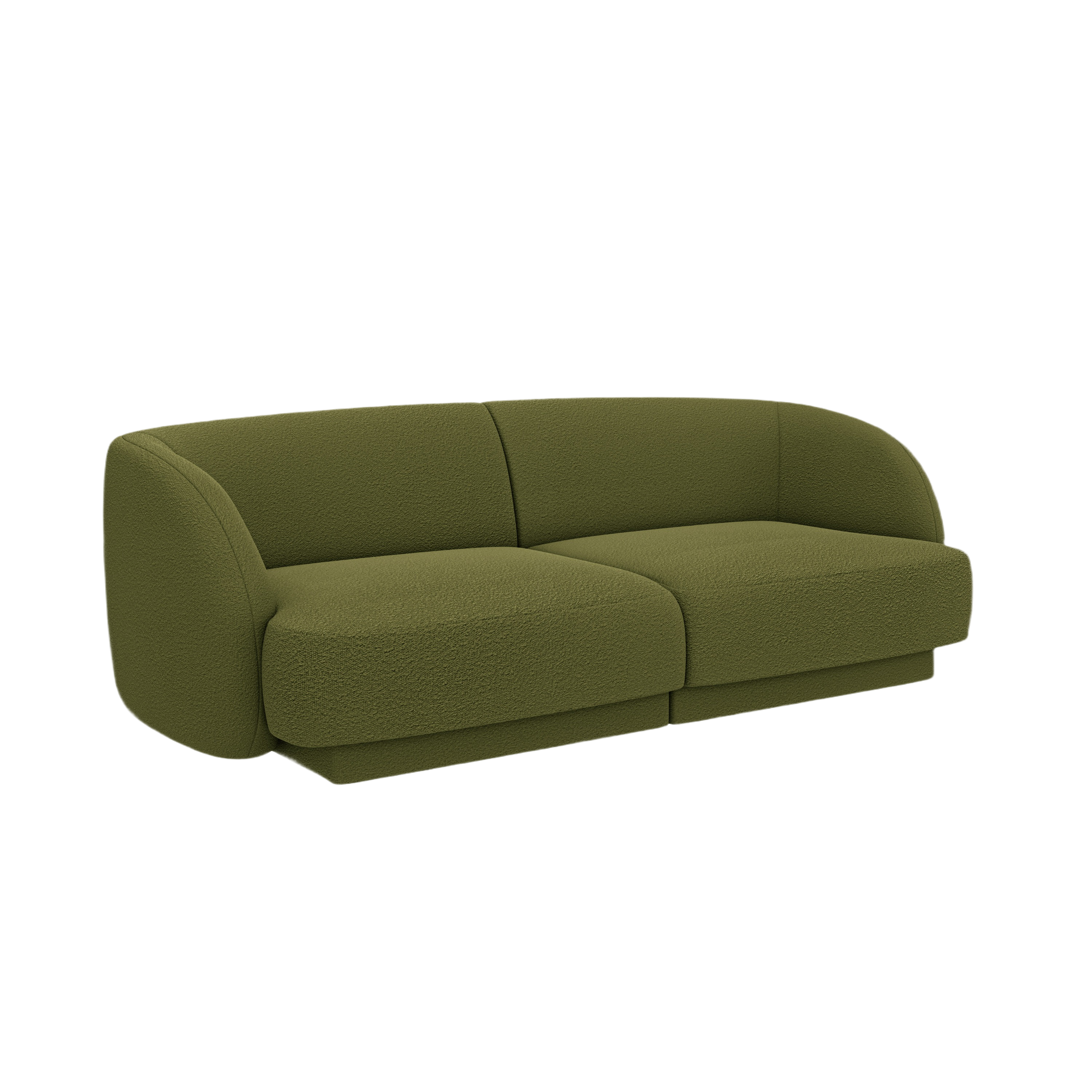 Sofa pro 2 osoby MILEY zelená boucle