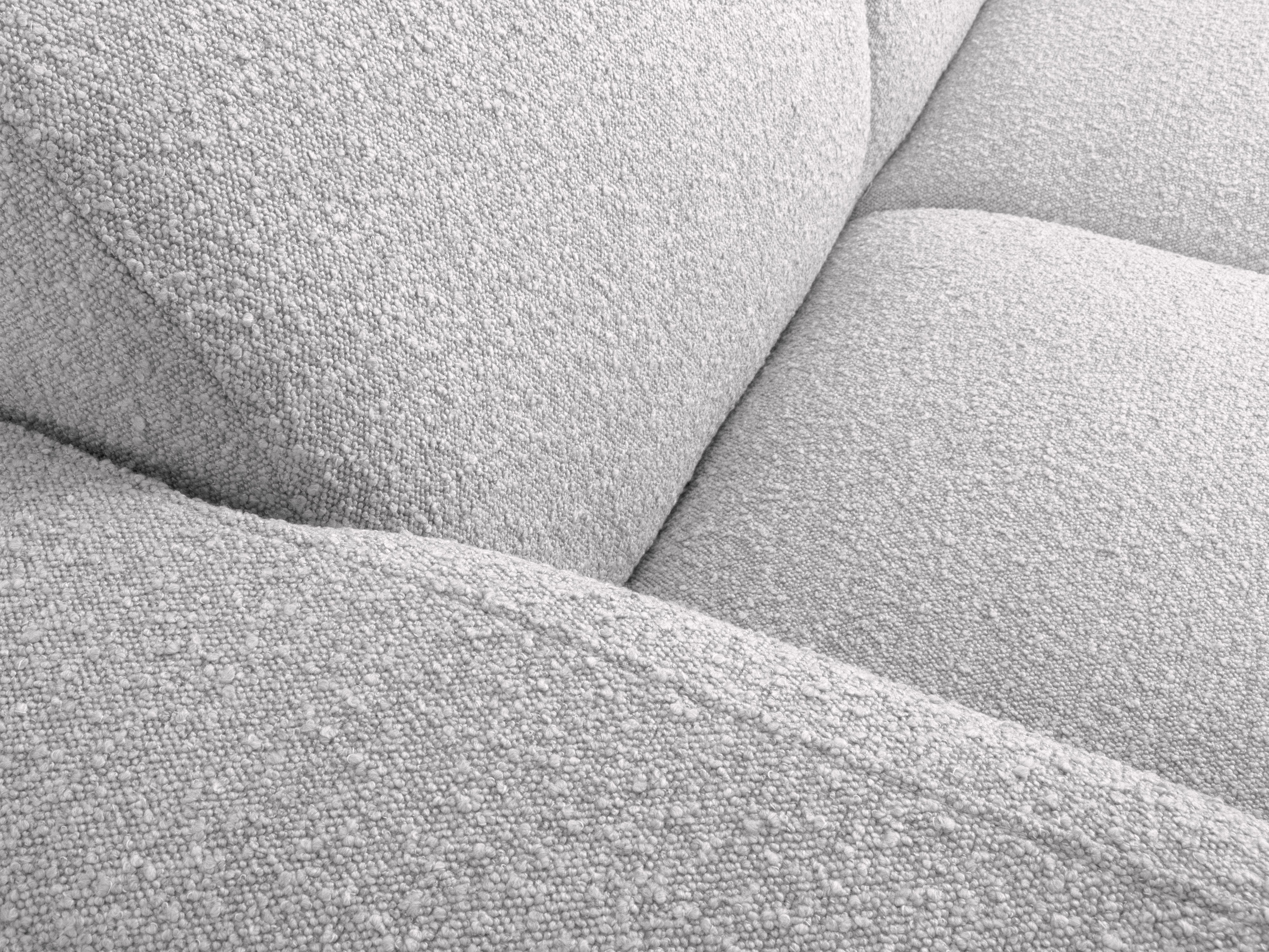 Sofa w tkaninie boucle 2-osobowa MOLINO jasnoszary Micadoni Eye on Design
