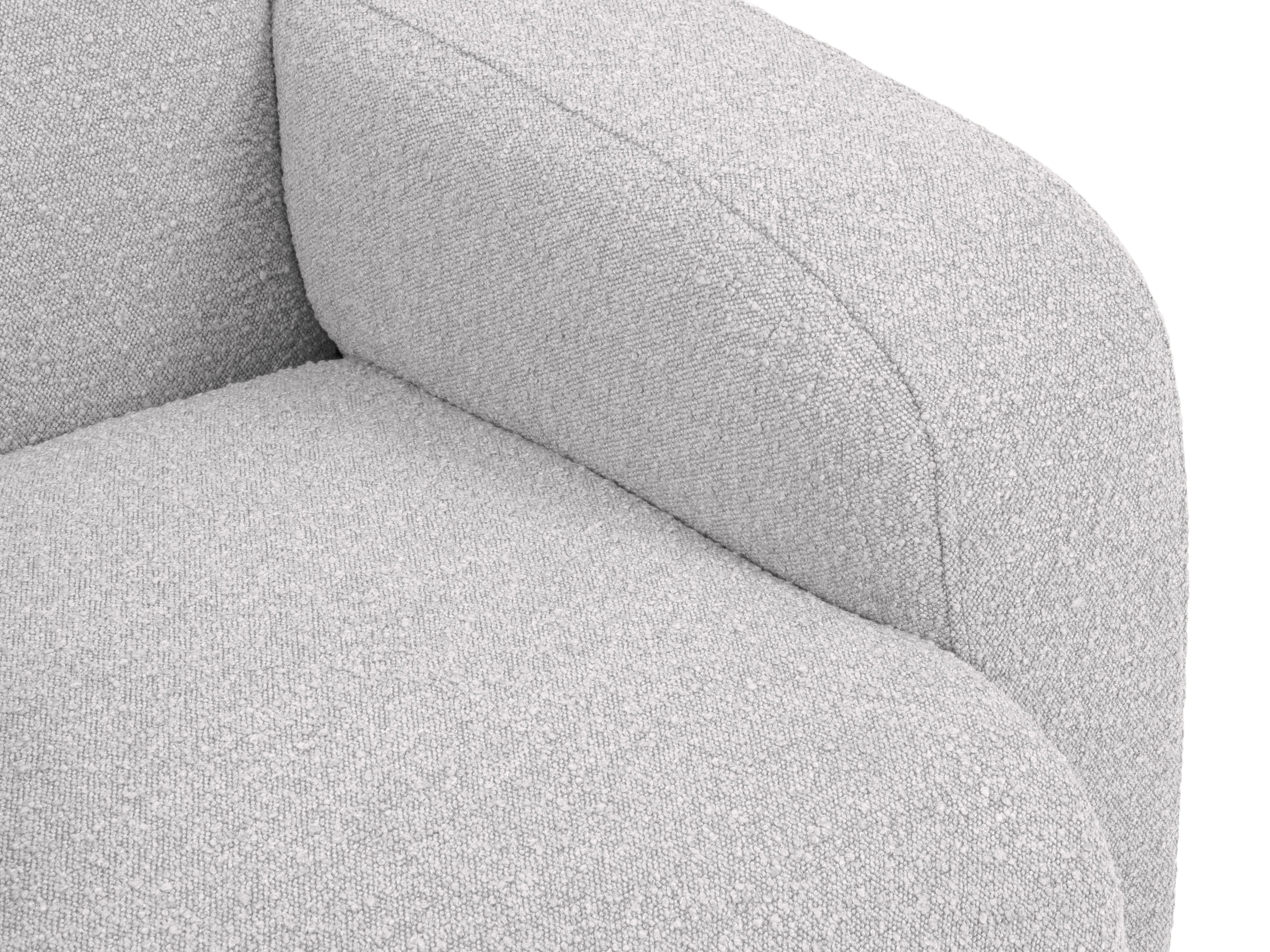 Sofa w tkaninie boucle 2-osobowa MOLINO jasnoszary Micadoni Eye on Design