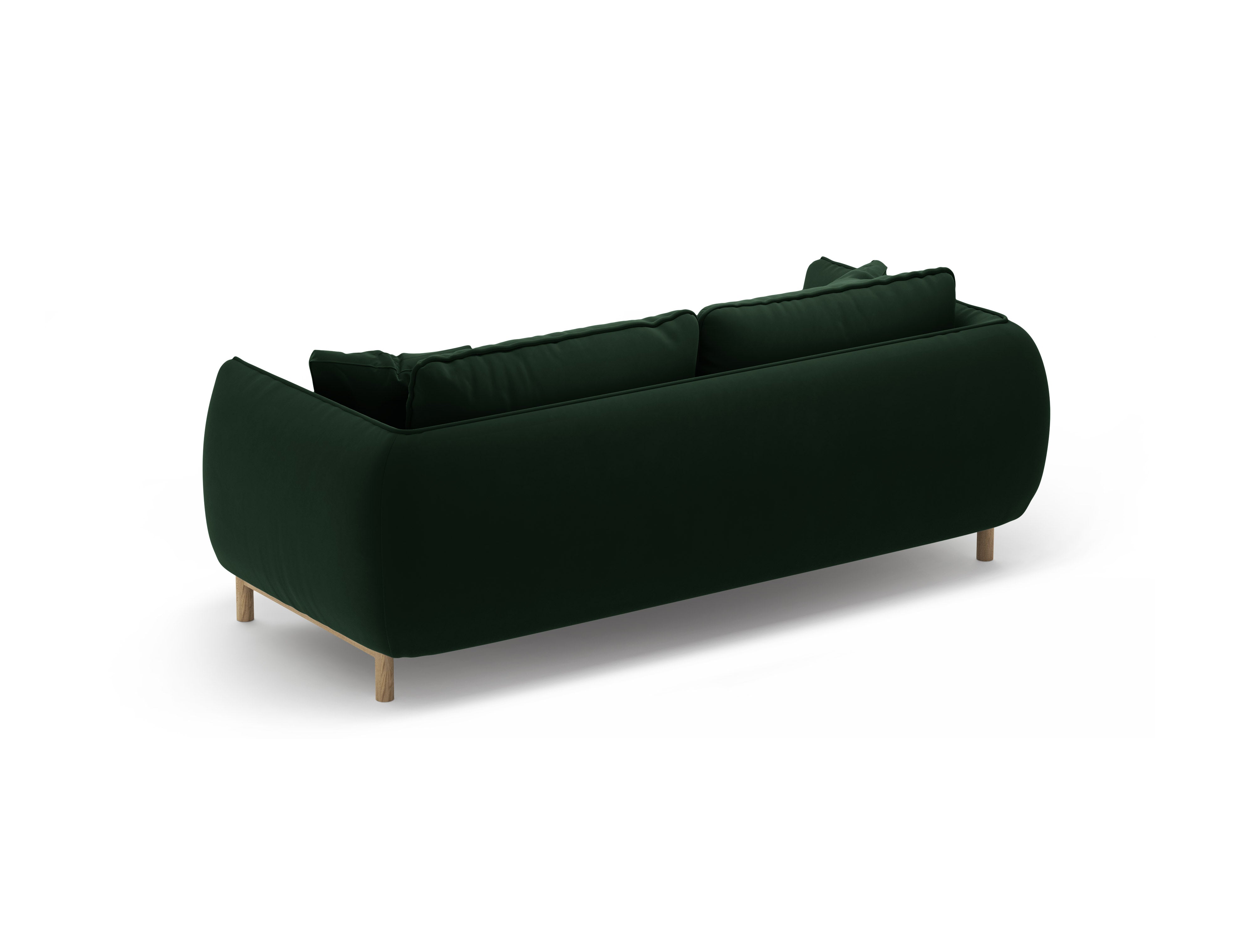 Sofa sametová 2-osobová ADA lahvově zelená