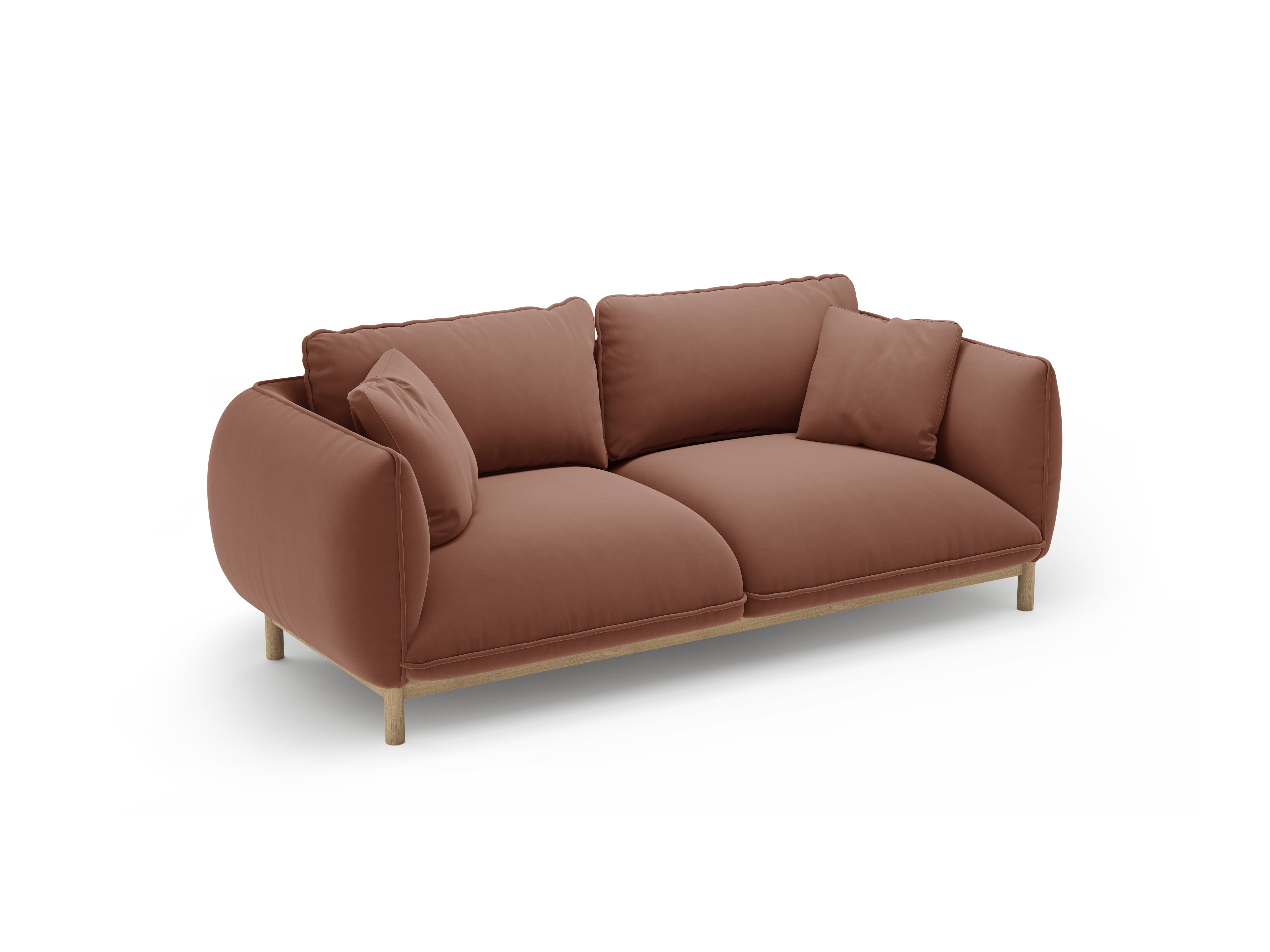 Sofa sametová 2-osobová ADA cuoio