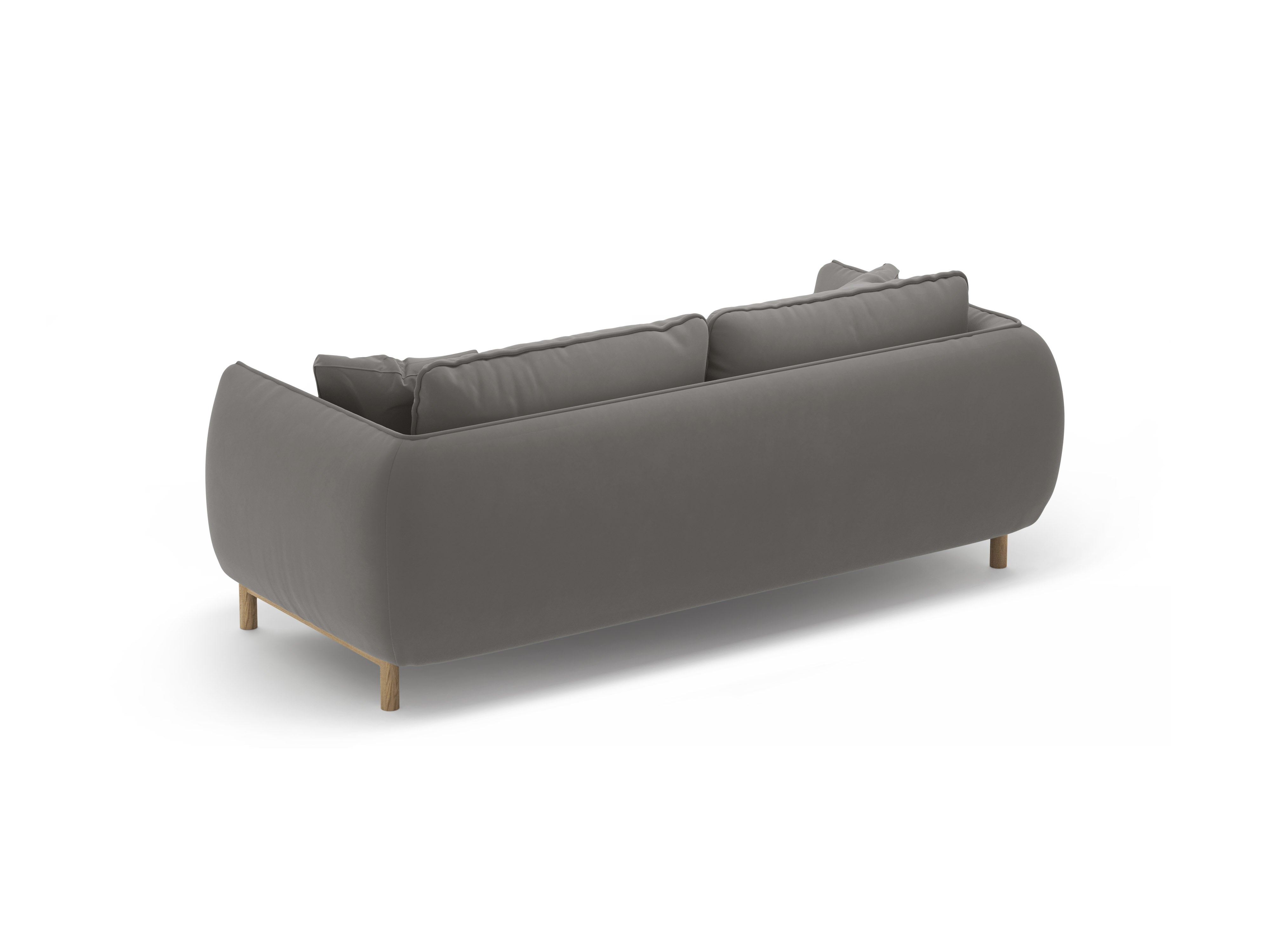 Sofa sametová 2-osobová ADA šedá