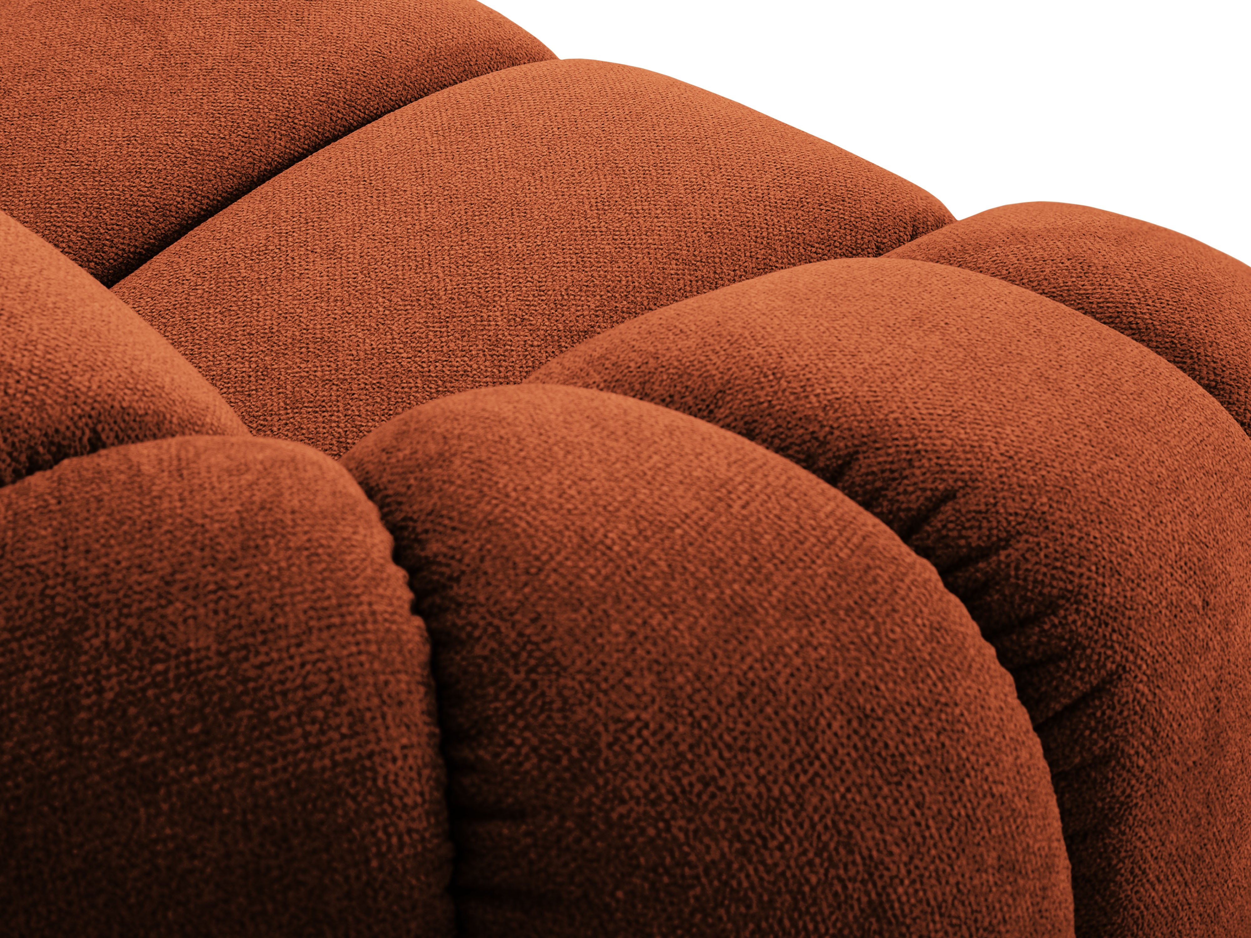 Rohová sedačka pro 3 osoby levostranná DIANA terracotta szenil