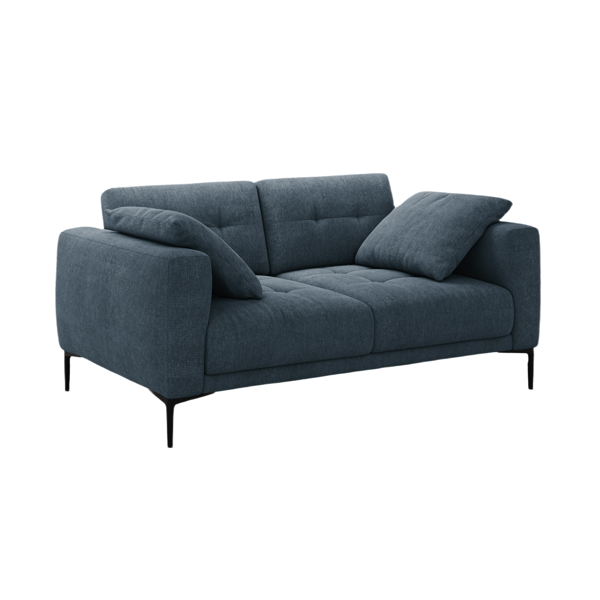 Sofa pro 2 osoby BEMY tmavě modrý šenil