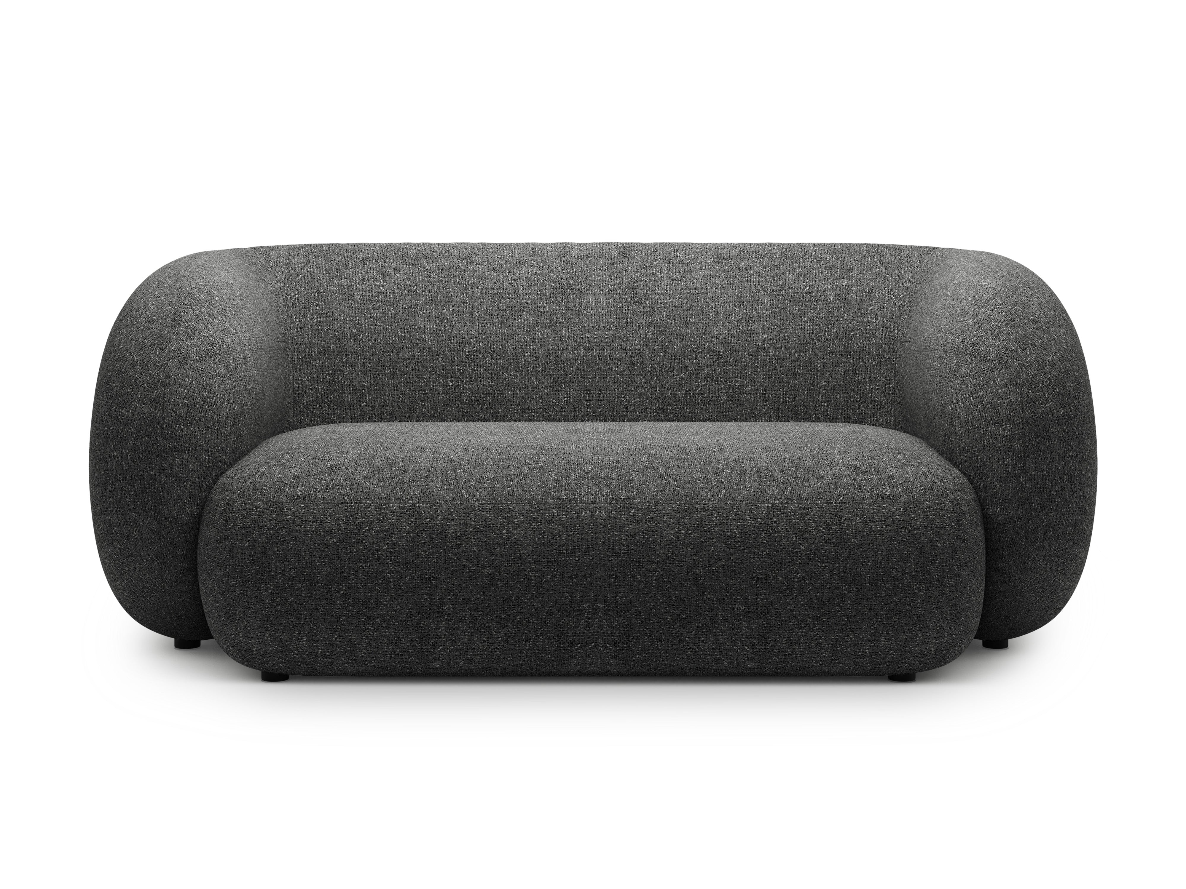 2-seater sofa KATE dark gray mélange