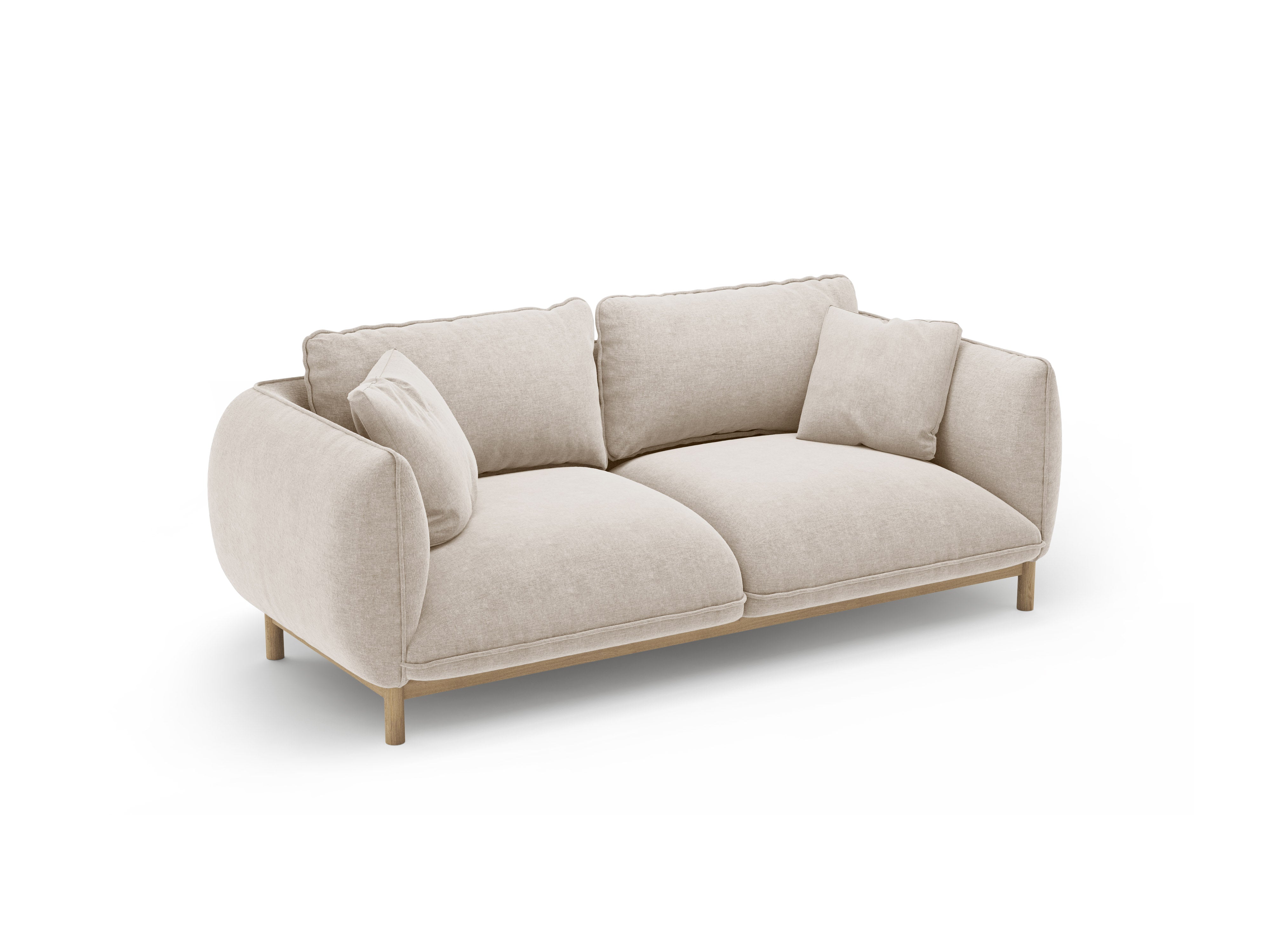 Sofa pro 2 osoby ADA světle béžový šenil