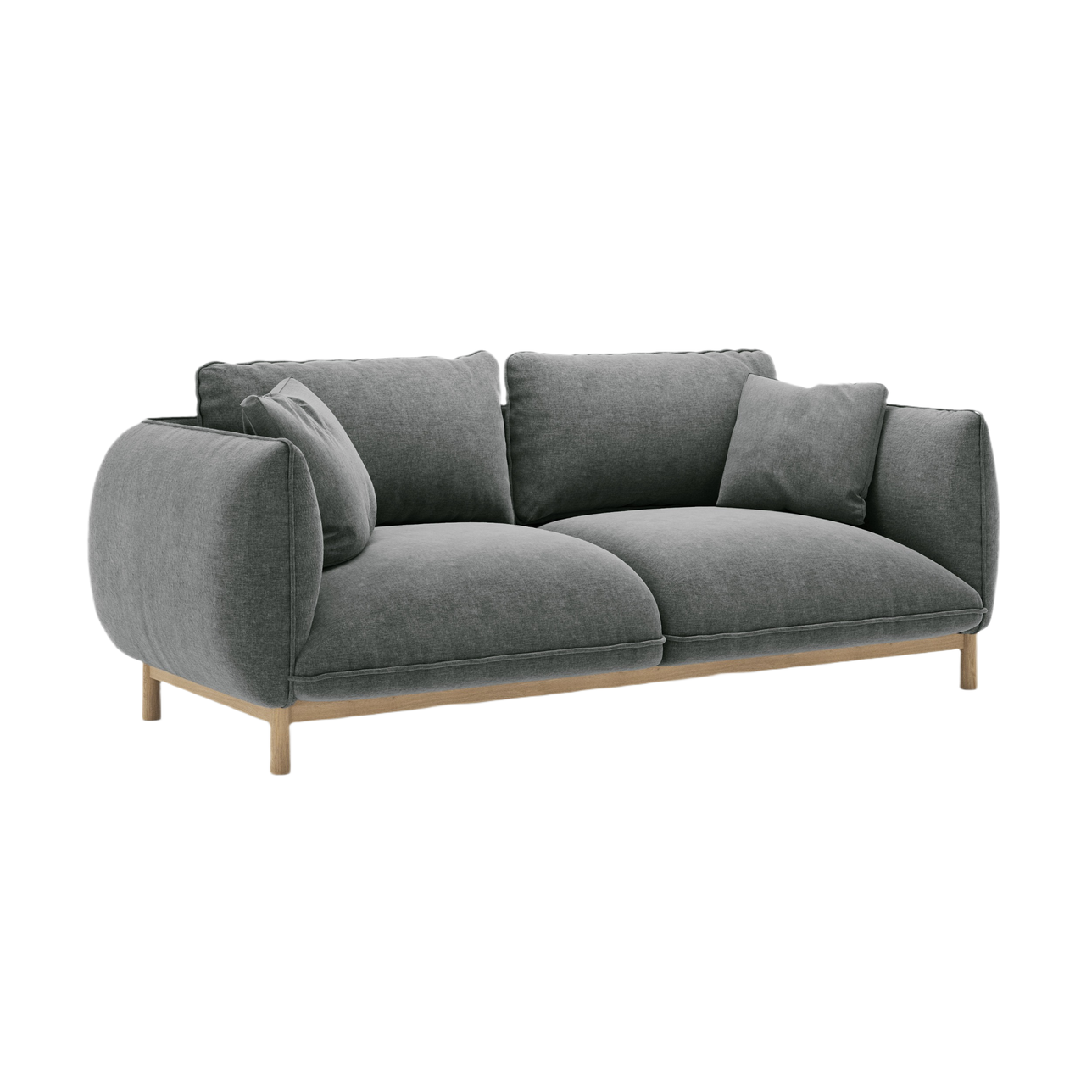 Sofa pro 2 osoby ADA tmavě šedý šenil