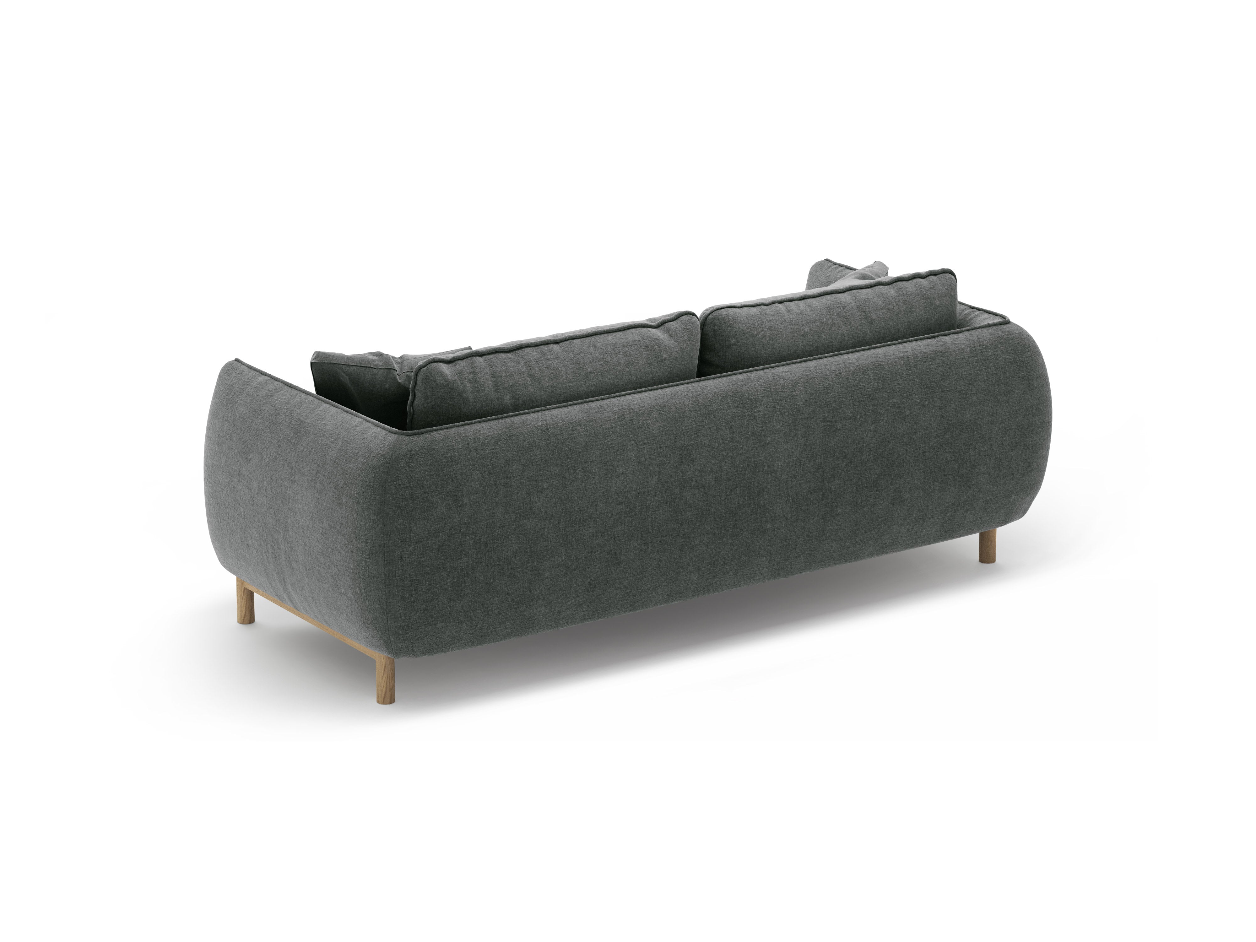 Sofa pro 2 osoby ADA tmavě šedý šenil