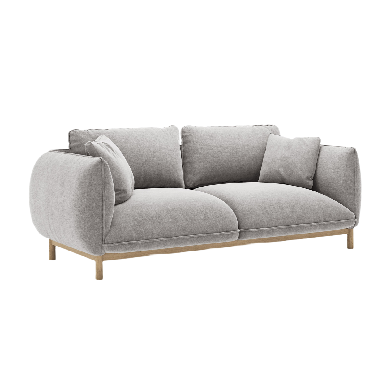 Sofa pro 2 osoby ADA světle šedý šenil