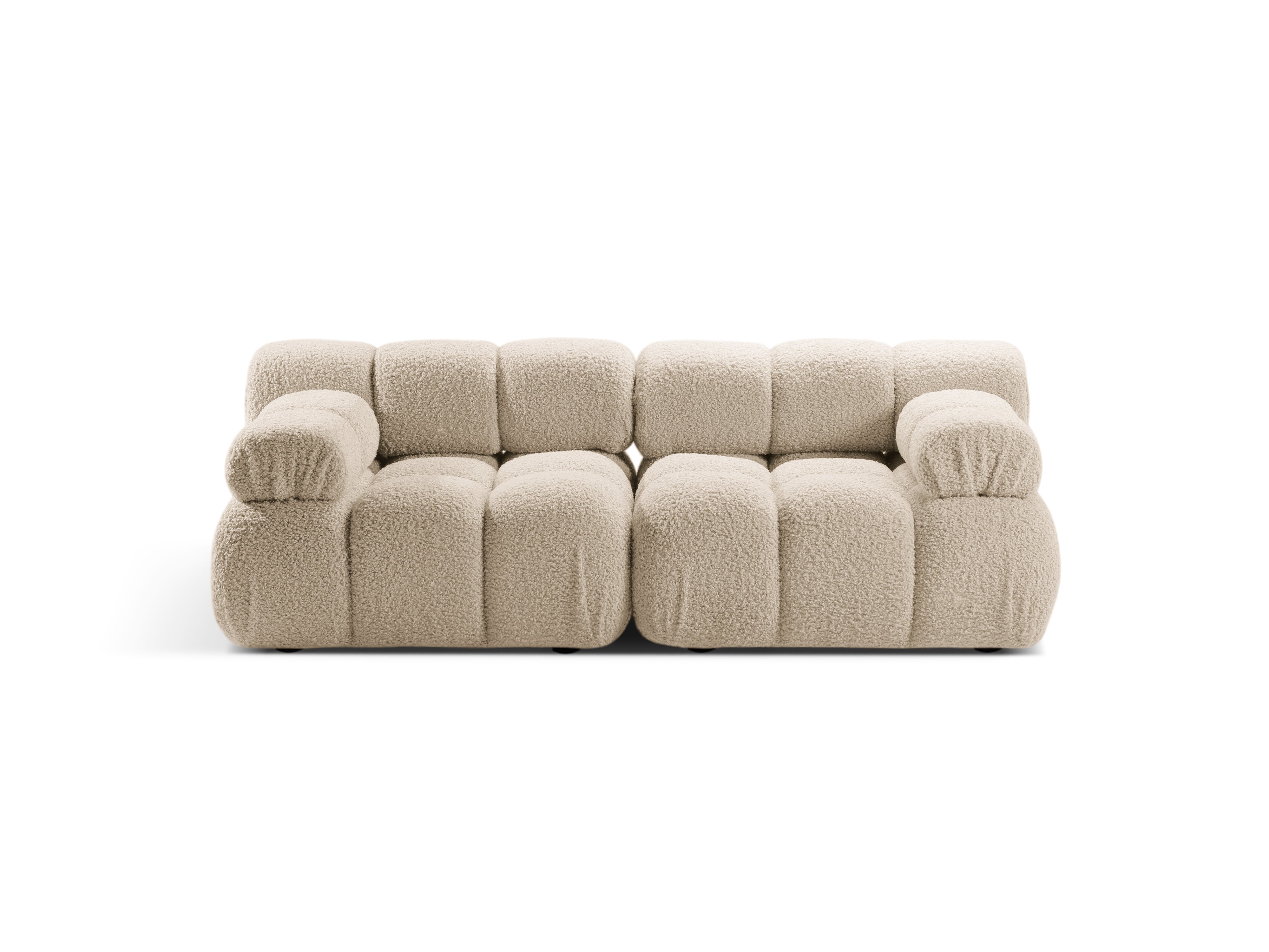Sofa modulární pro 2 osoby BELLIS béžový boucle