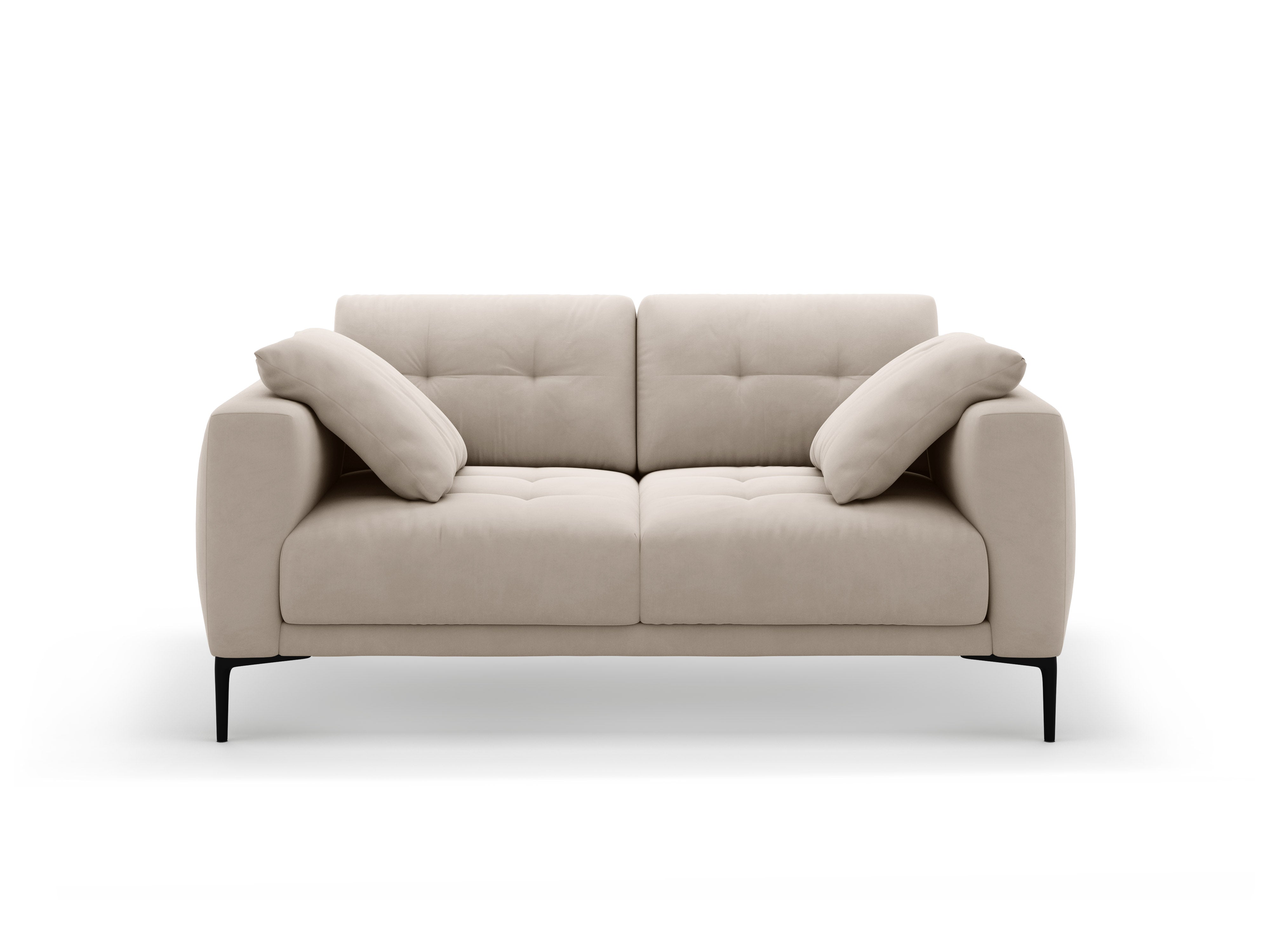 Sofa sametová 2-osobová BEMY béžová