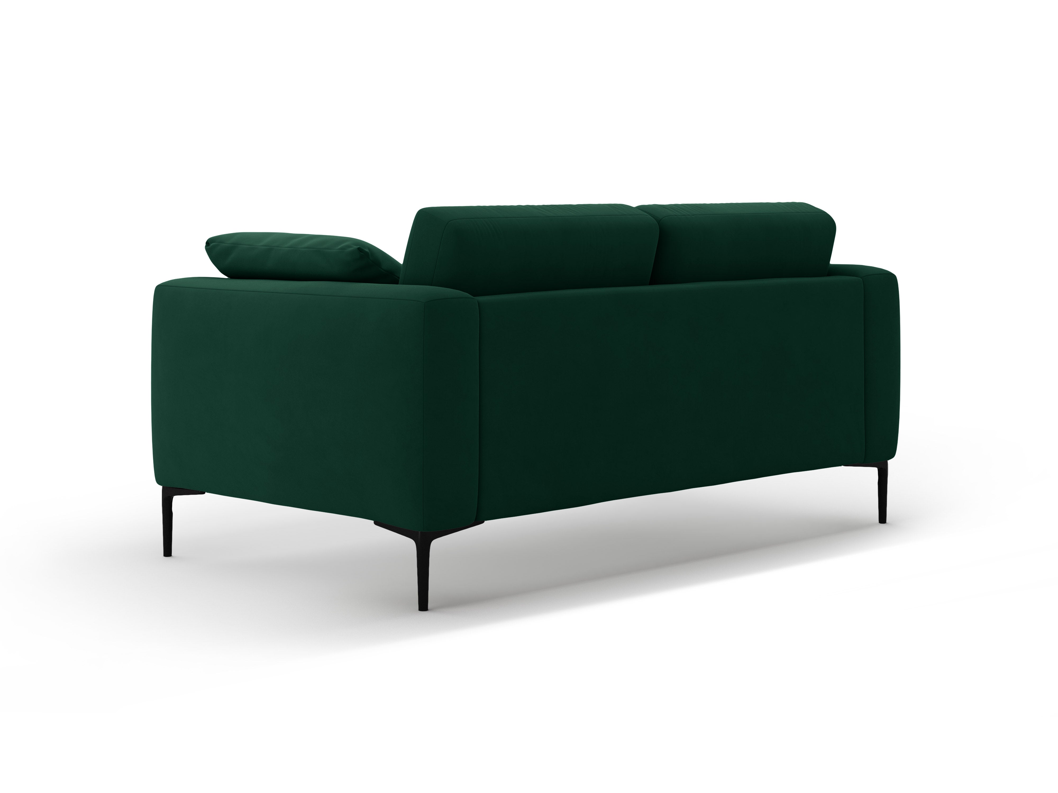 Velvet 2-Seater Sofa BEMY Bottle Green