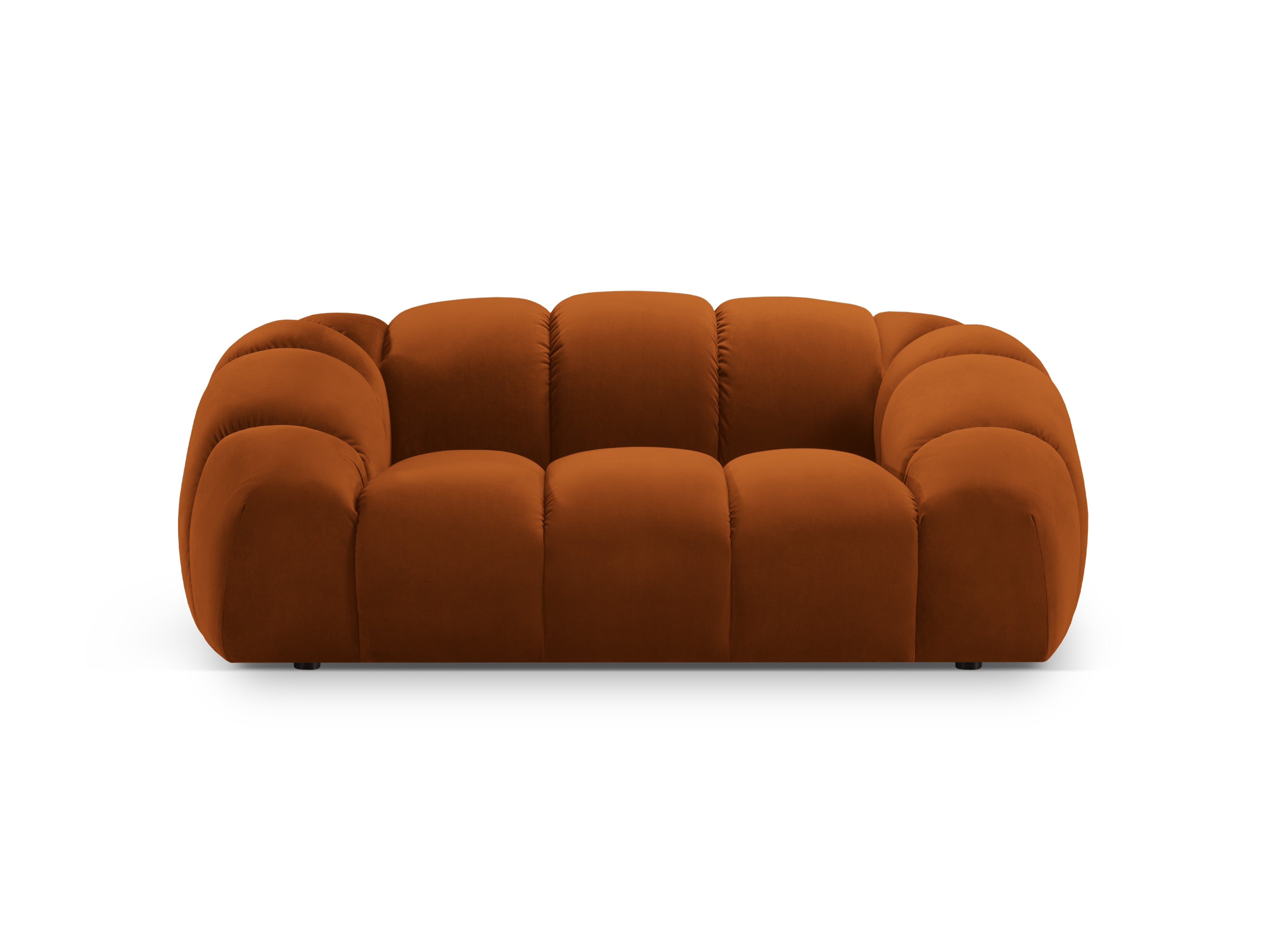 Sofa sametová 2-osobová DIANA terracotta