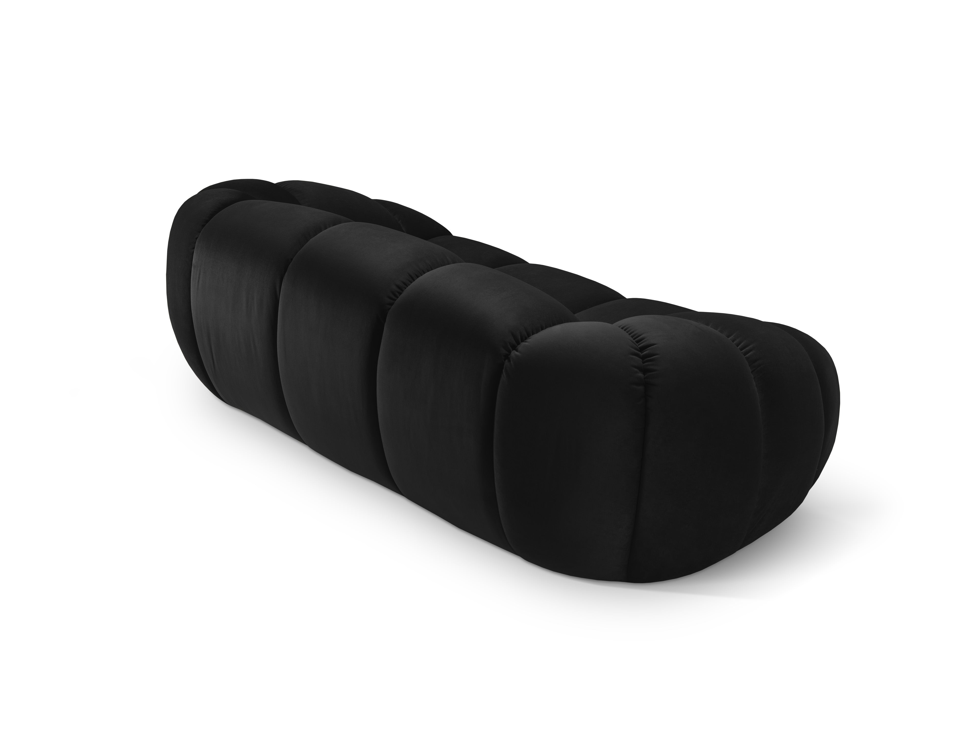 Sofa sametová 2-osobová DIANA černá
